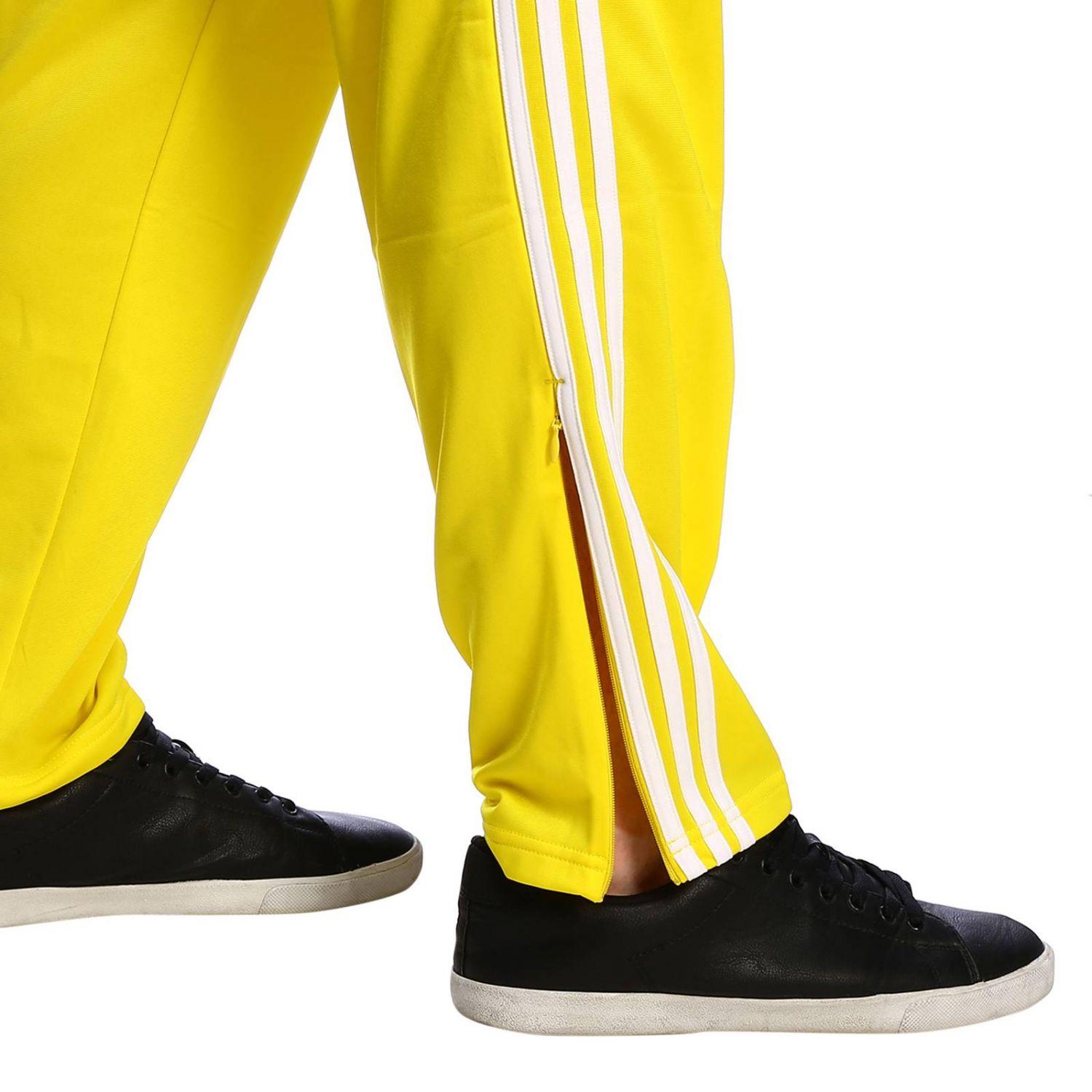 neon yellow adidas pants