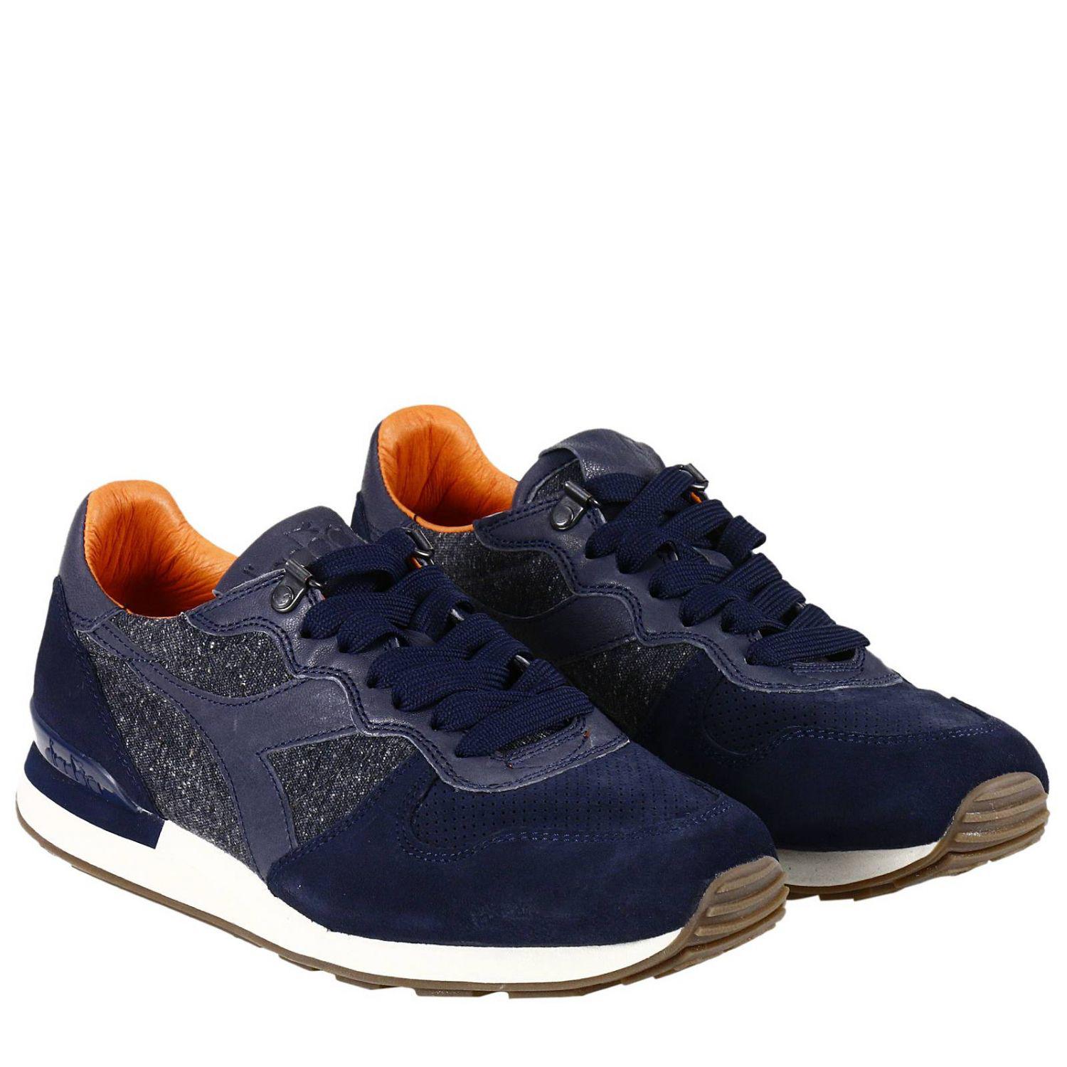 Diadora Leather Shoes Men in Blue for Men Lyst