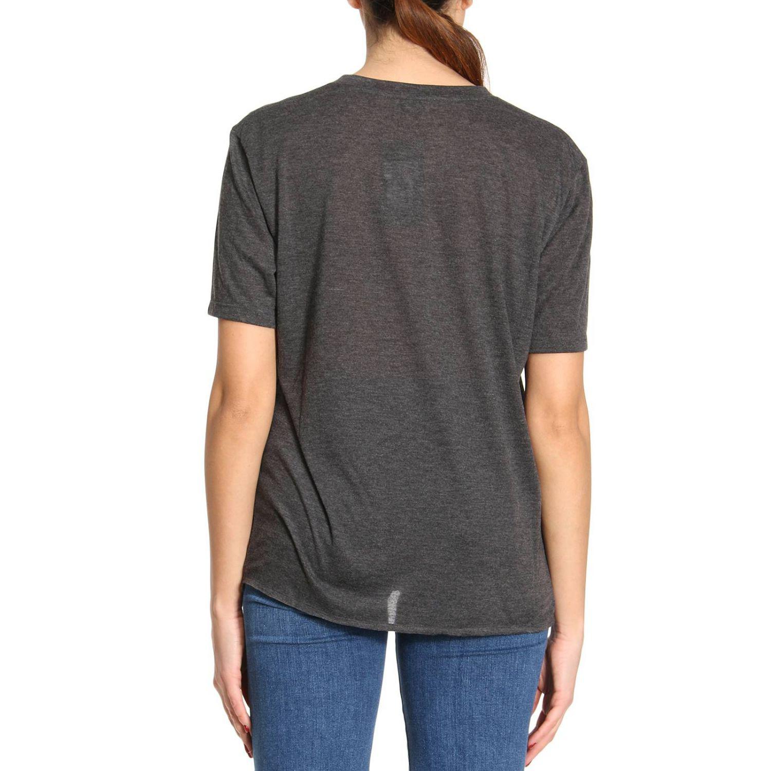 Saint Laurent Tshirt Women in Charcoal (Grey) Lyst