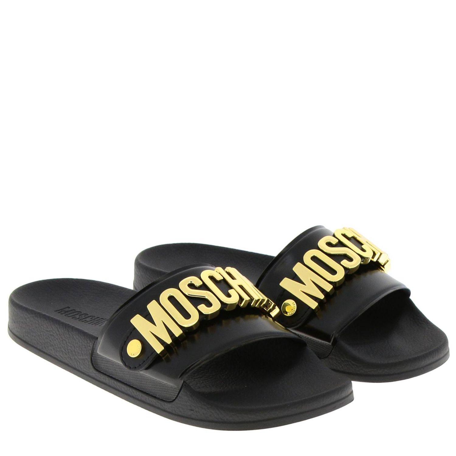 moschino flip flops womens