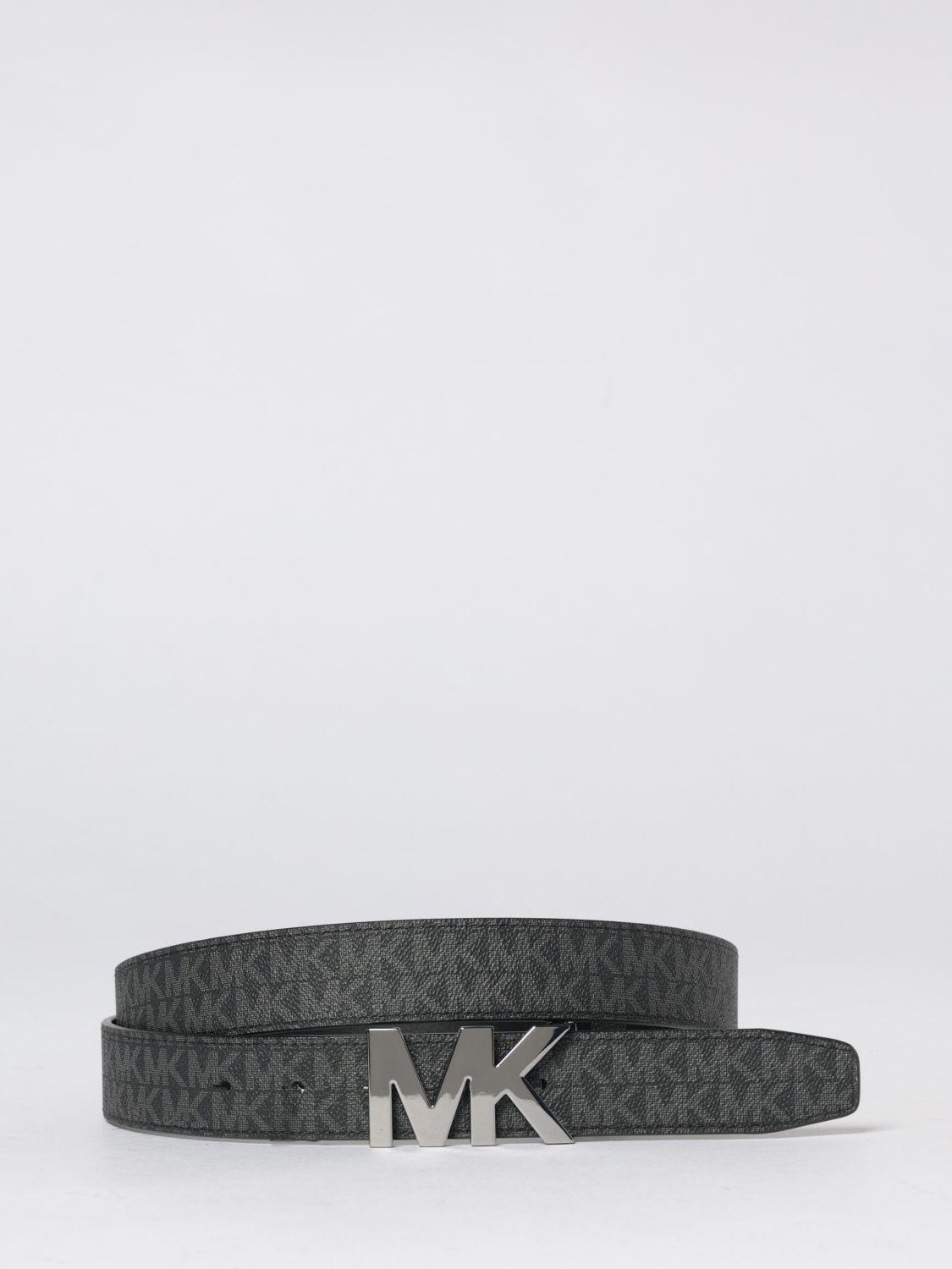 Michael Kors Reversible Leather And Coated Cotton Belt in  display picture 1