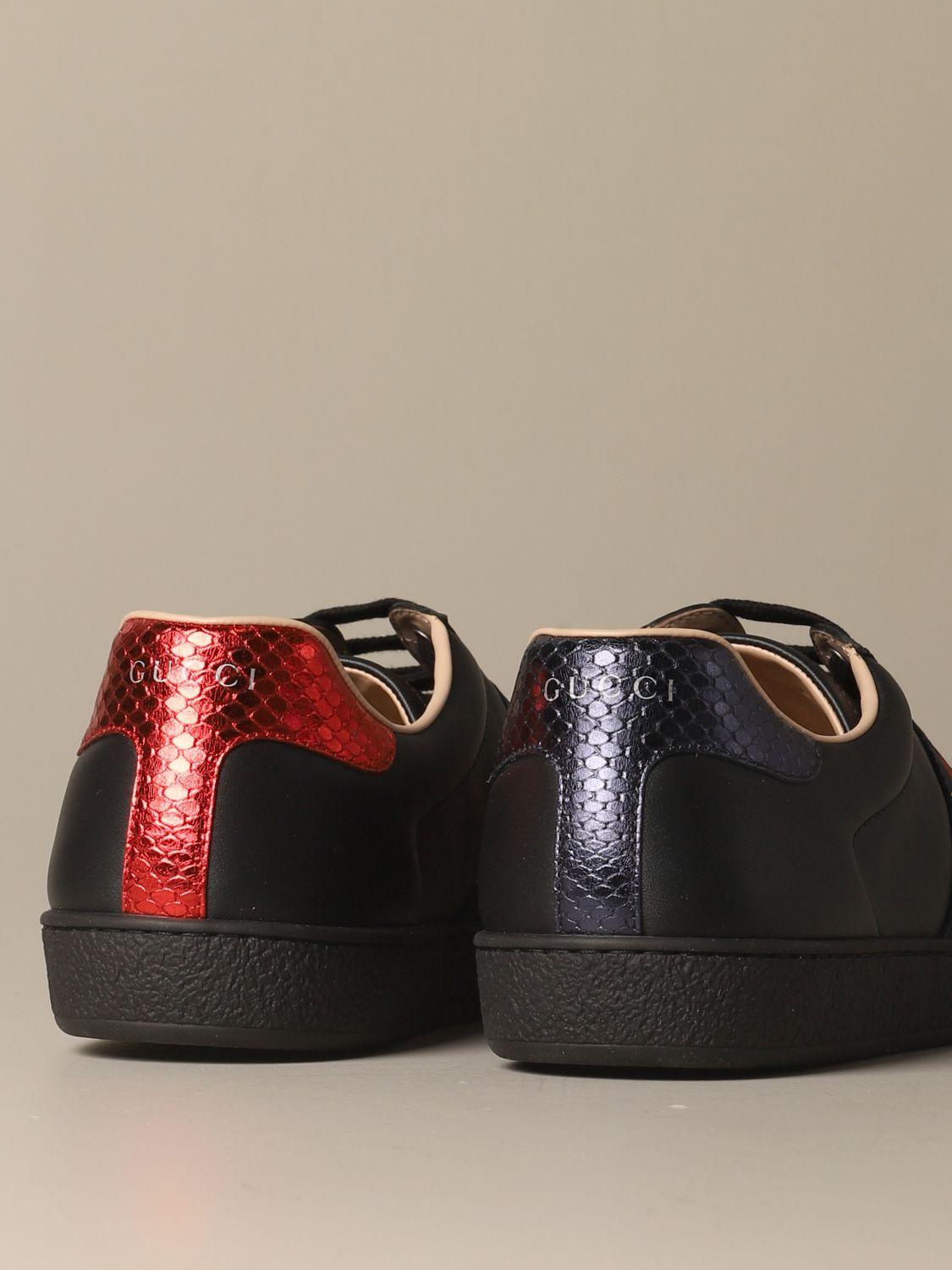 black gucci canvas shoes