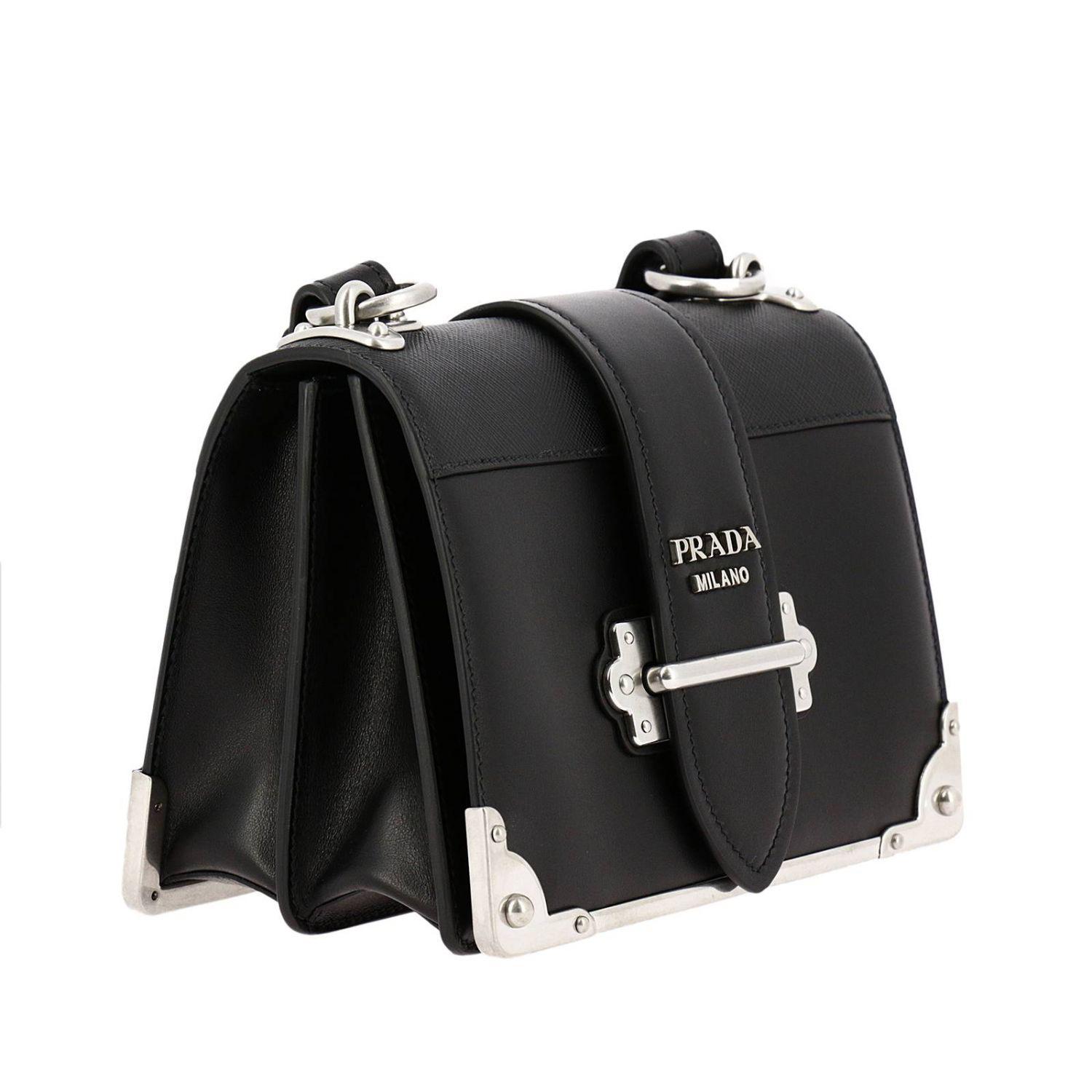 Lyst - Prada Mini Bag Shoulder Bag Women in Black