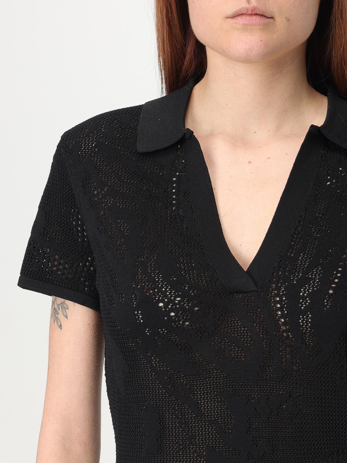 Tシャツ・カットソー DAILY PAPER Woman Polo Shirt Black 2511107 BLACK Daily Paper Polo Shirt in Black | Lyst Canada
