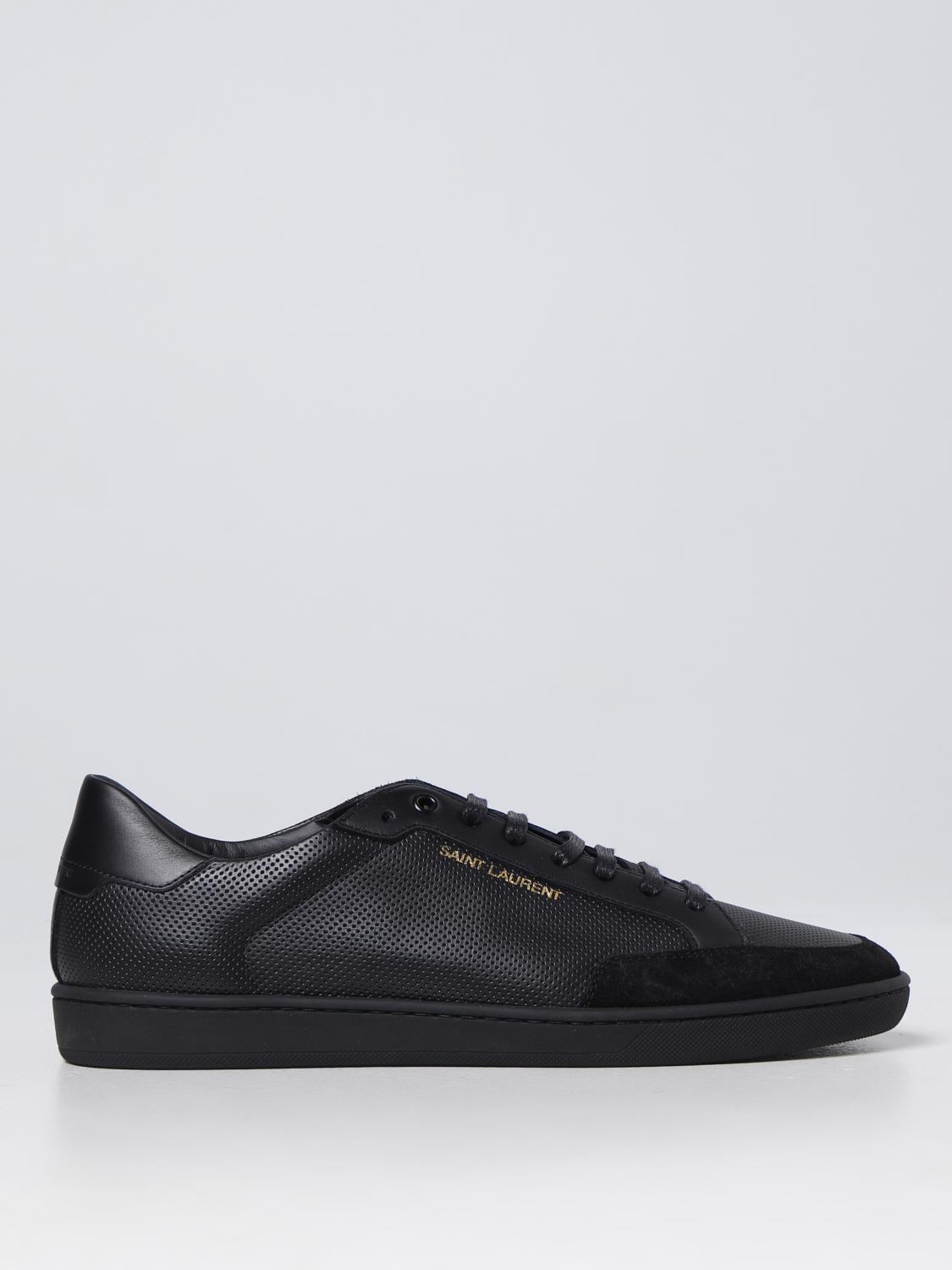 国内即発!!【SAINT LAURENT】COURT CLASSIC スニーカー ロゴ SAINT LAURENT Court Classic SL/06 Logo-Embroidered Leather
