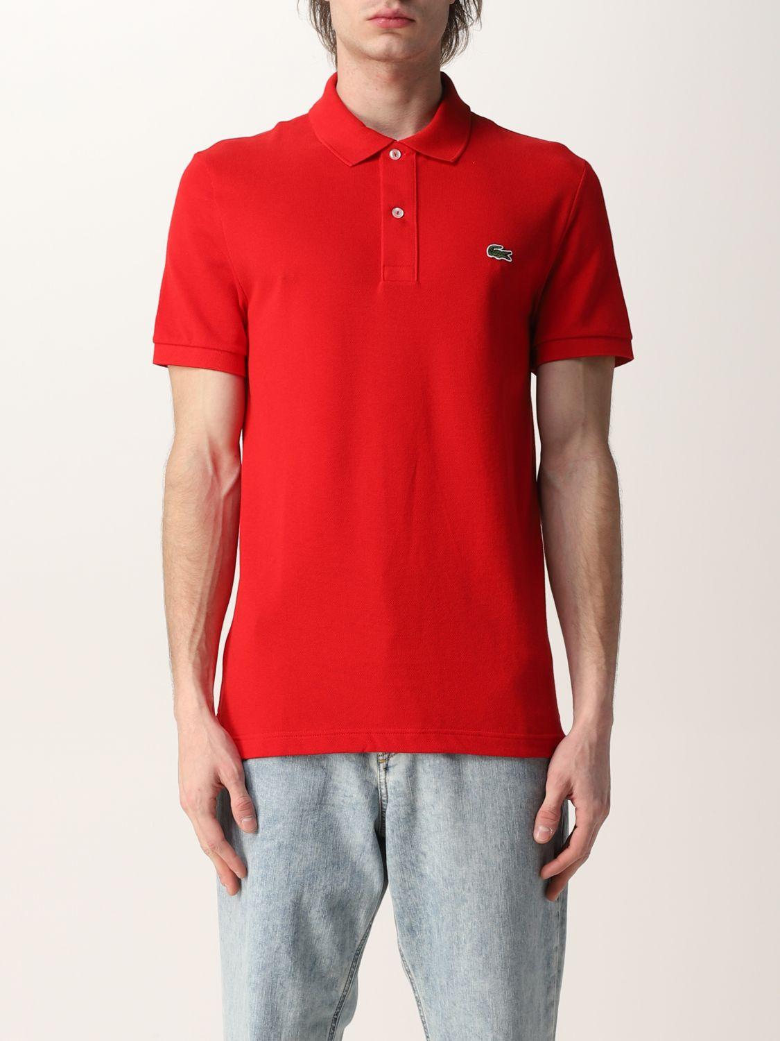 lacoste polo shirt red