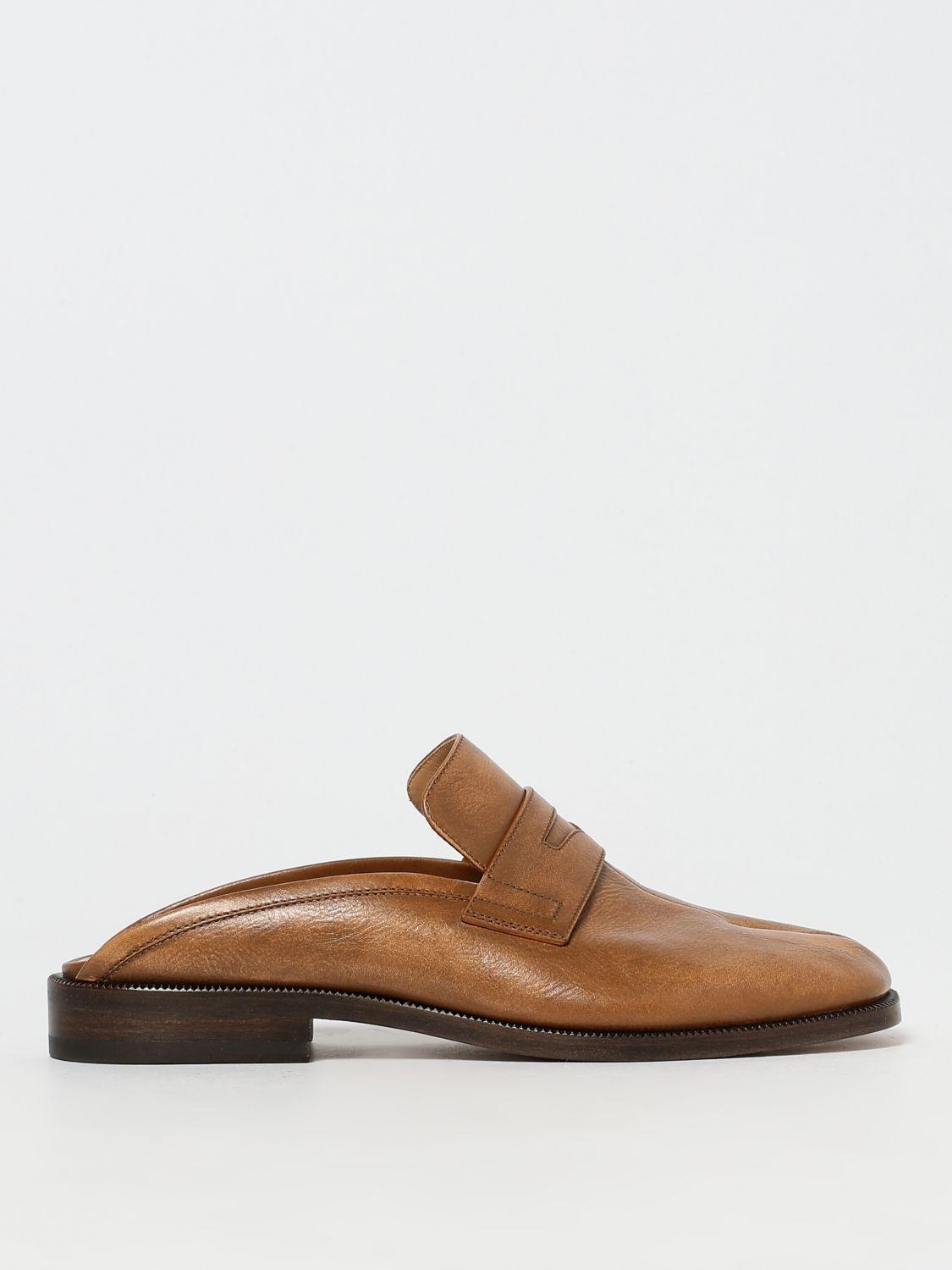 Black Lace-Up Slides by Maison Margiela on Sale