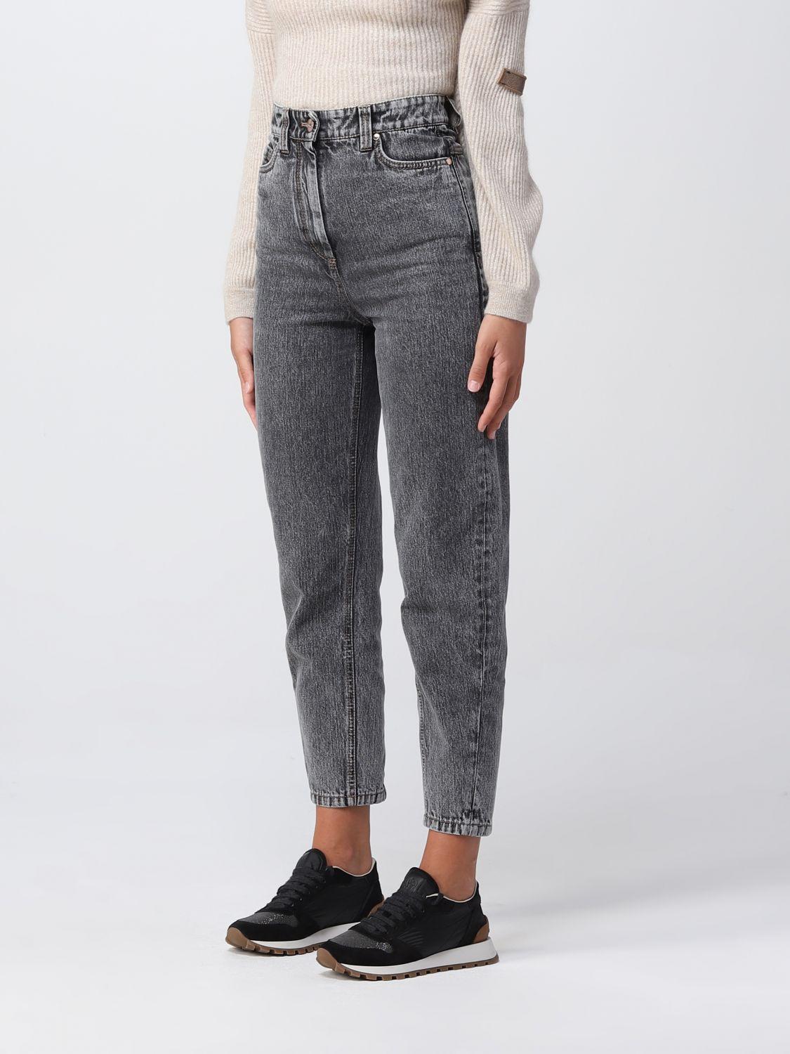 Womens Clothing Trousers Slacks and Chinos Harem pants Brunello Cucinelli Denim Trousers in White 