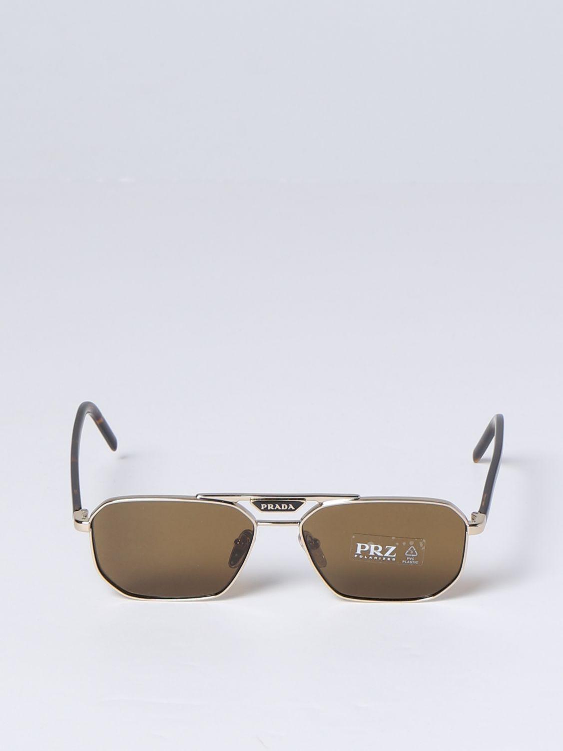 Prada Glasses in Metallic for Men | Lyst