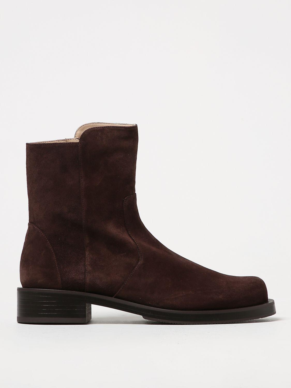 Stuart Weitzman Flat Ankle Boots in Brown Lyst UK