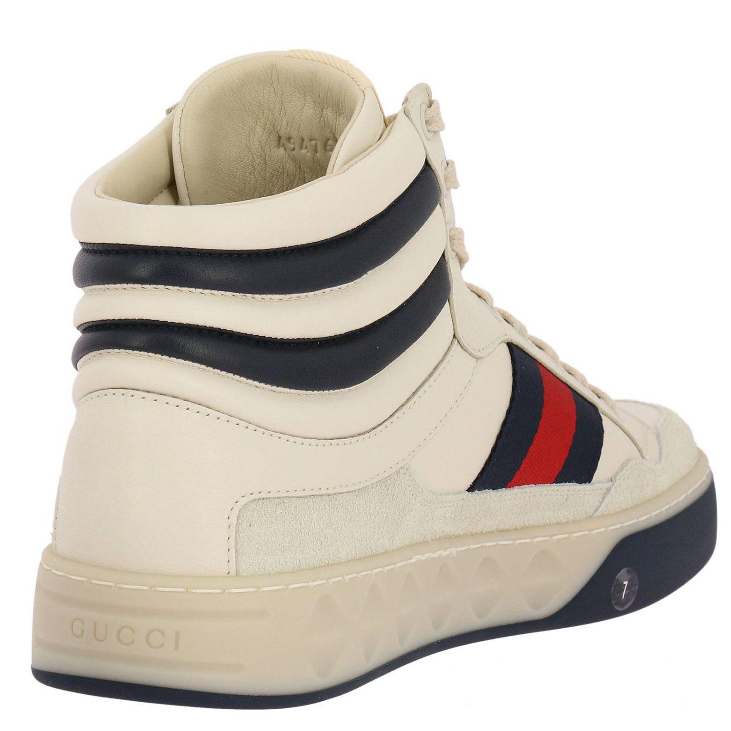 mens gucci white shoes