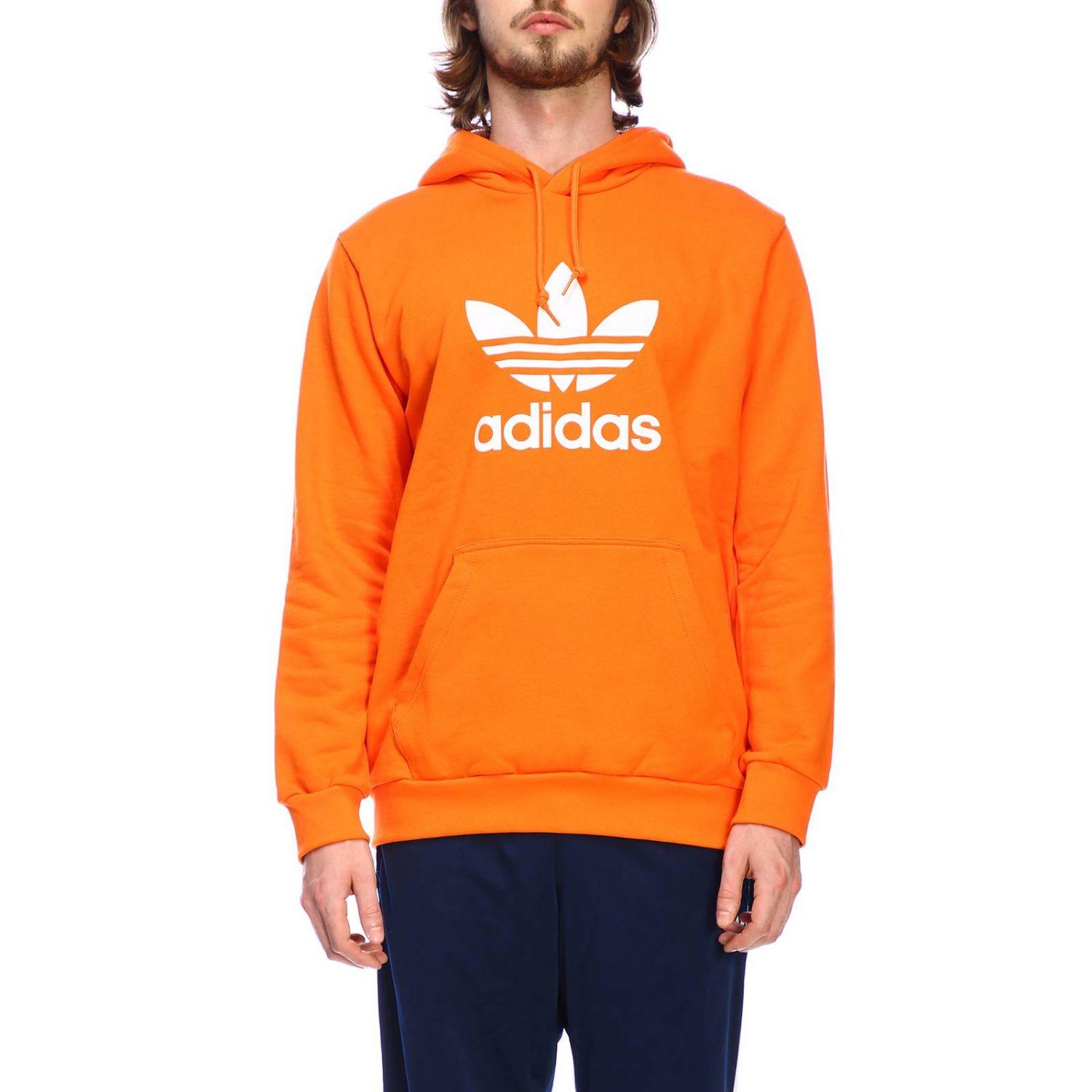 adidas Originals Cotton Men's Sweatshirt in Orange for Men - Lyst
