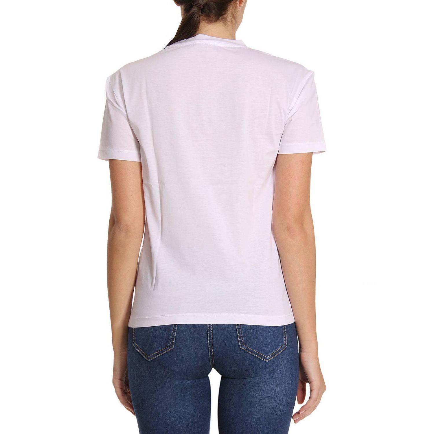Emporio Armani Cotton Tshirt Women in White Lyst