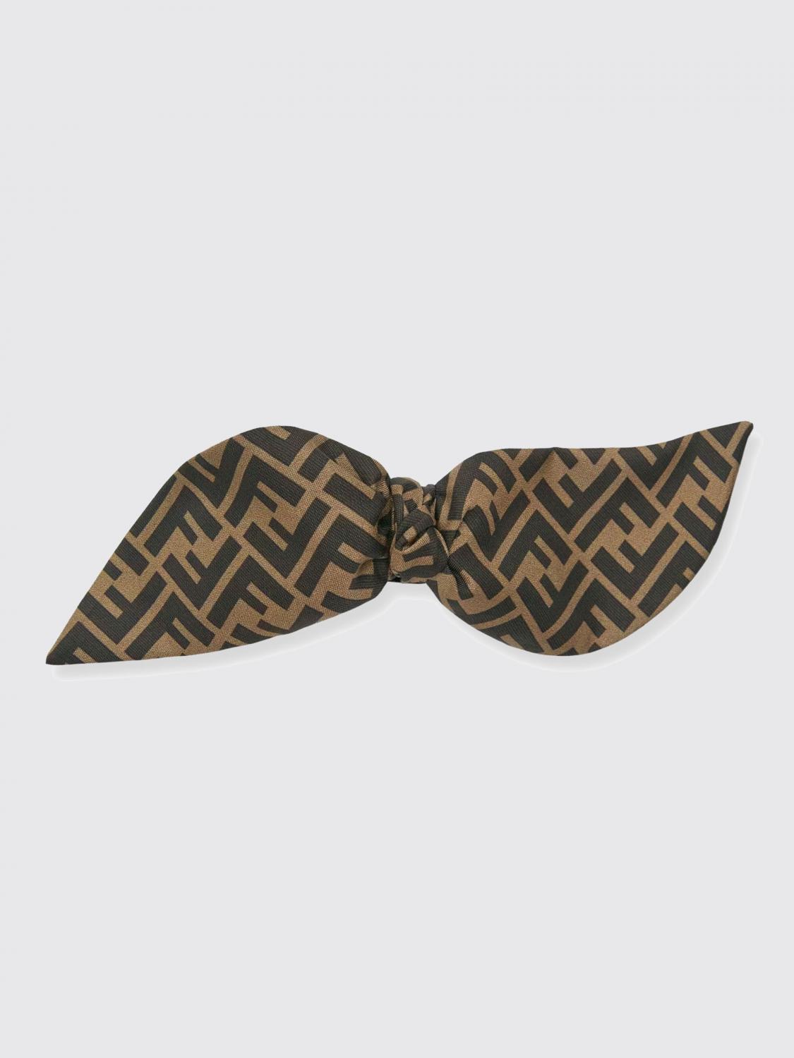 Fendi Silk Headband Fendi Headband Brown Fendi Hair Accessory In