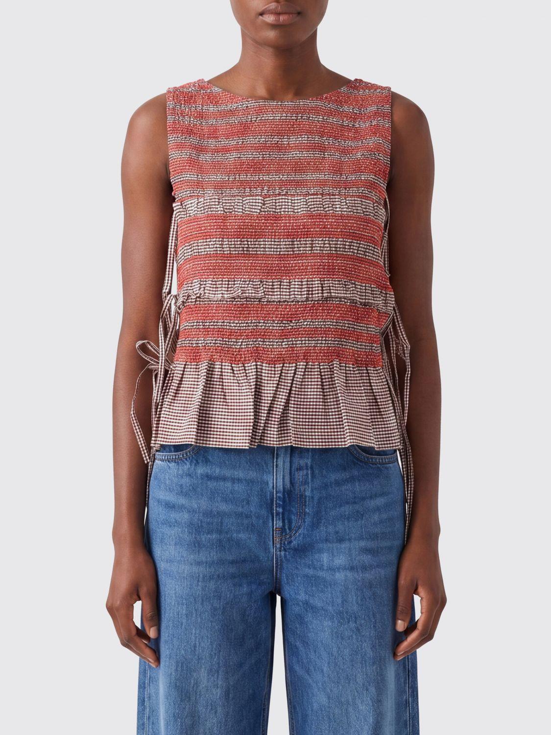 Ganni Sleeveless and tank tops for Women | Online Sale up to 46
