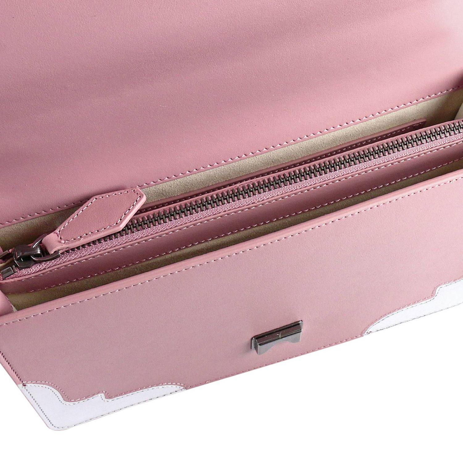 Pinko Love Me Tender Leather Cross-body Bag in Pink | Lyst