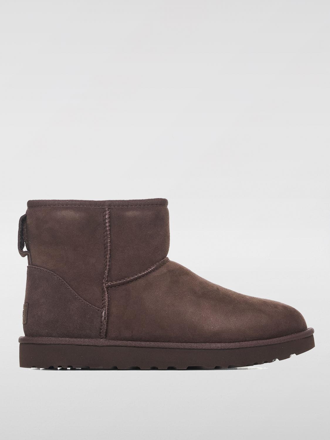 UGG Flat Ankle Boots in Brown Lyst UK