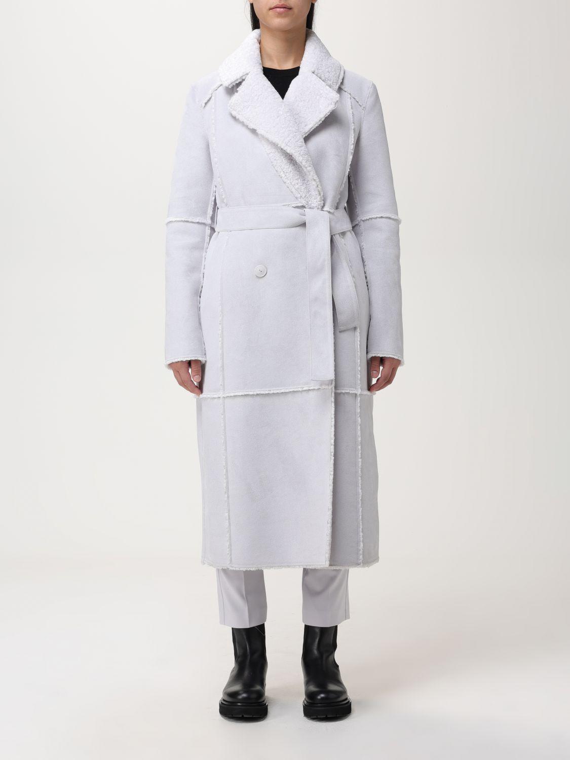 Patrizia Pepe Coat in White | Lyst