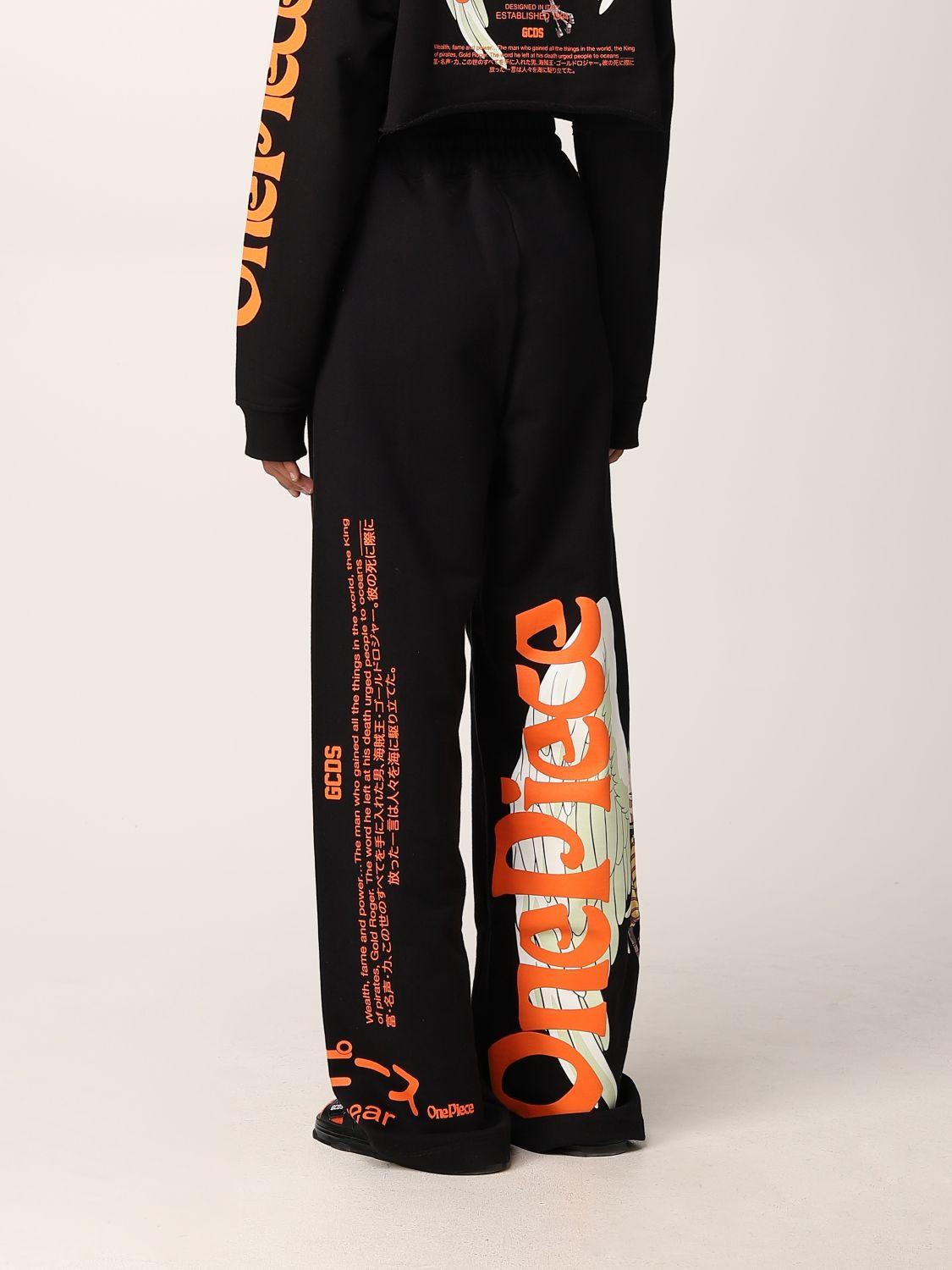 Gcds One Piece X Trousers With Monet Print In Black Lyst Uk