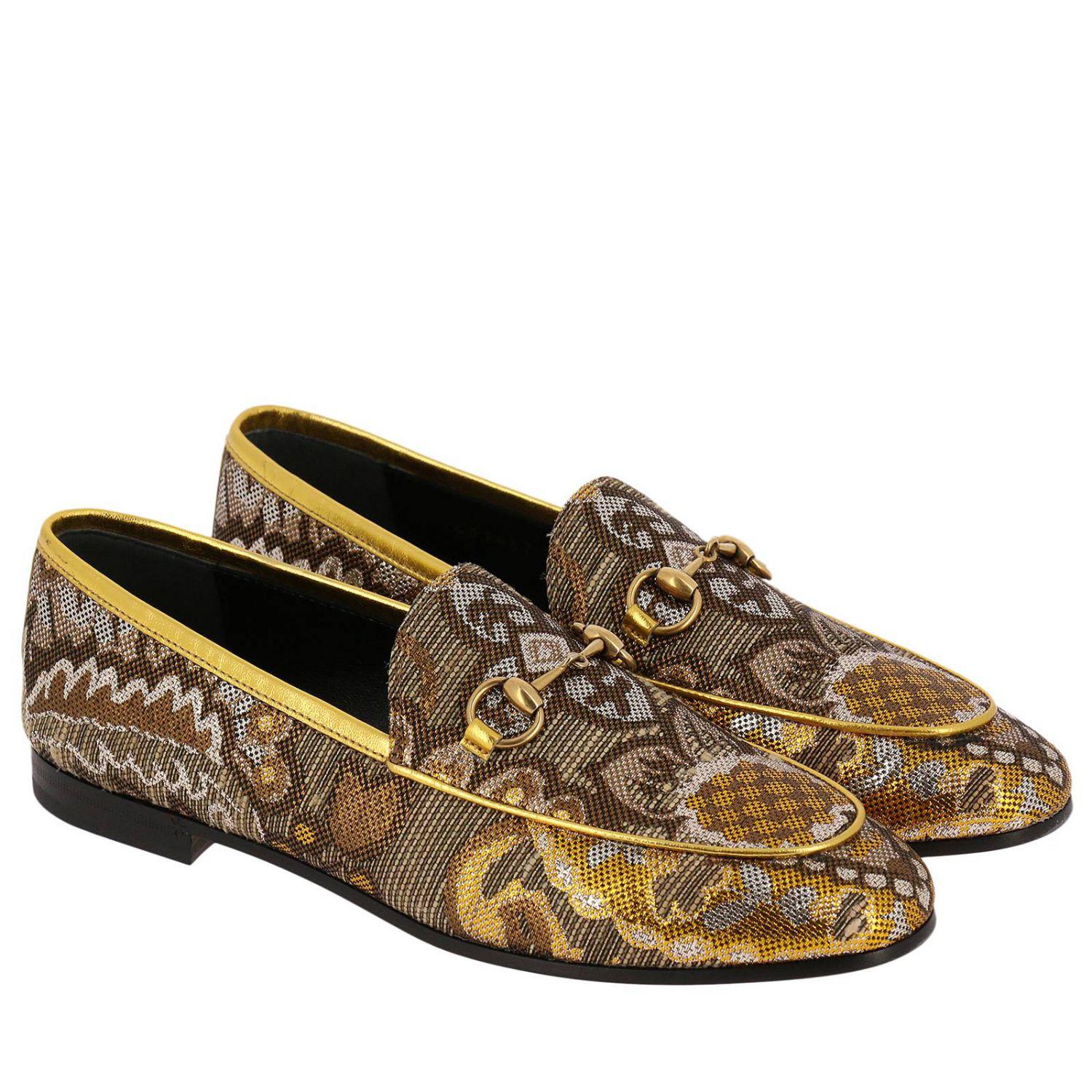 Gucci Loafers Shoes Women in Metallic - Lyst