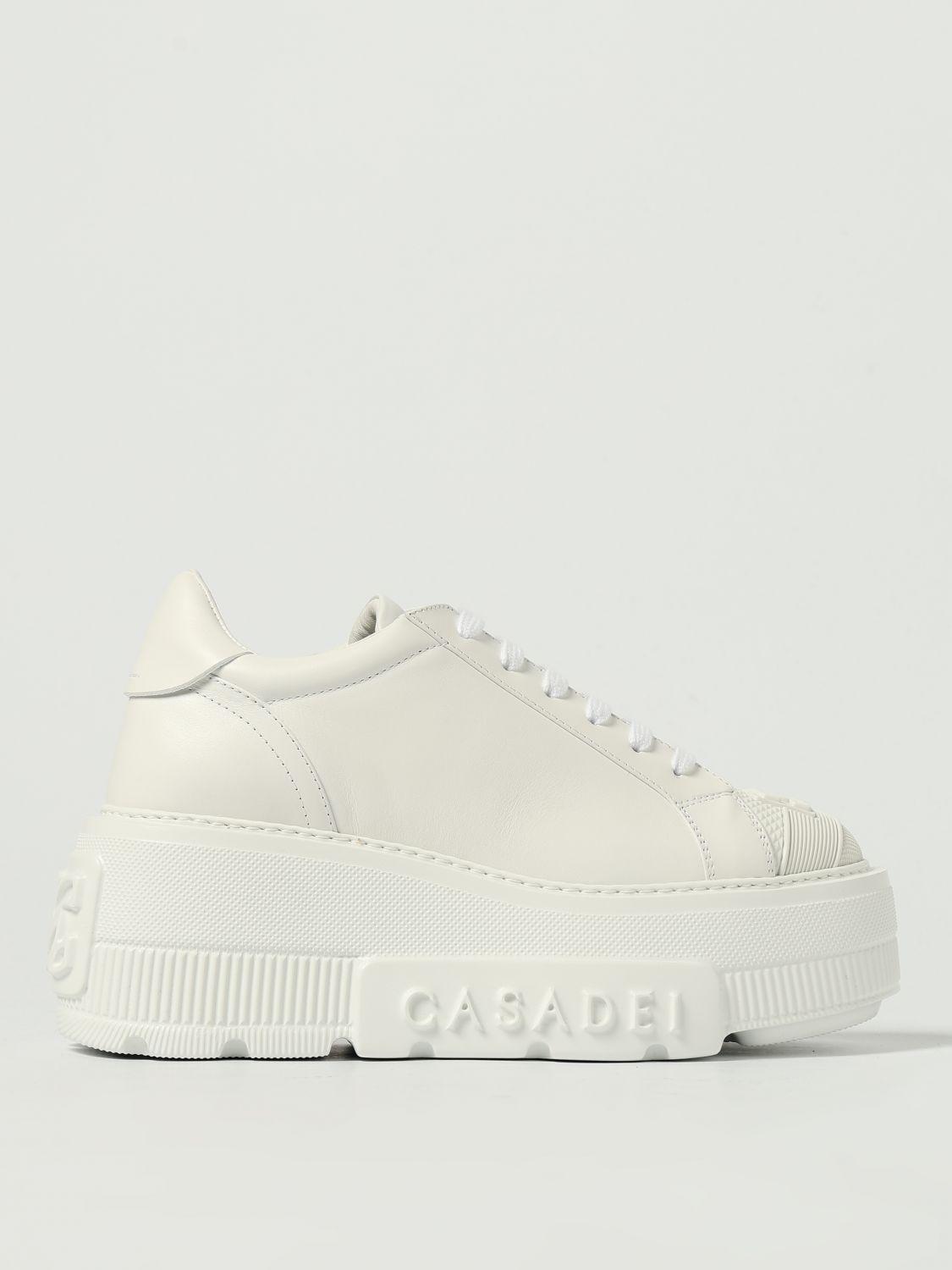 スニーカー CASADEI WHITE LEATHER SNEAKERS Amazon.com | Casadei Women's White Leather Fashion Sneakers