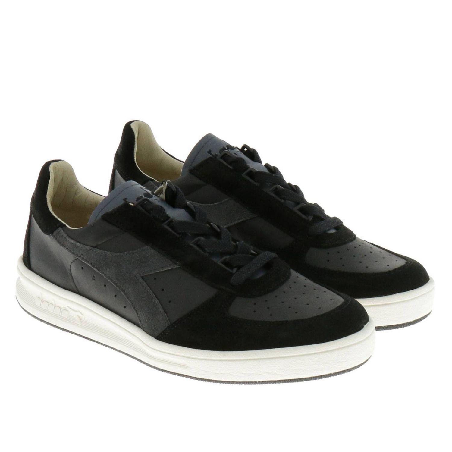 Diadora Leather Sneakers Shoes Men in Black for Men Lyst