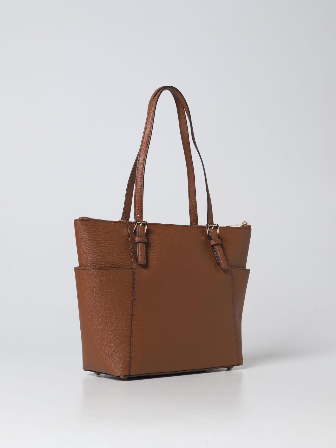 Brown michael top kors tote bag
