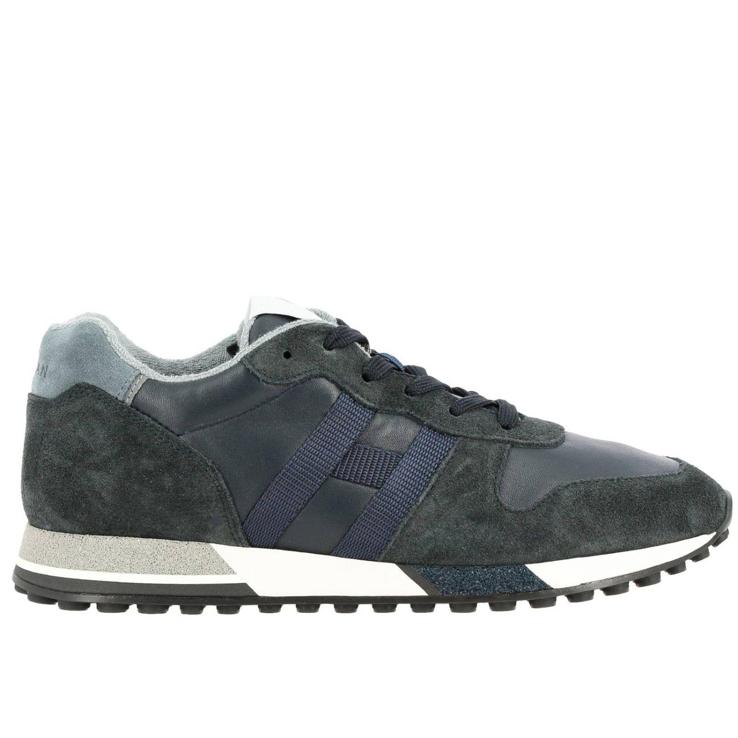 Hogan Sneakers 383 Running In Leather And Suede in Blue for Men - Lyst