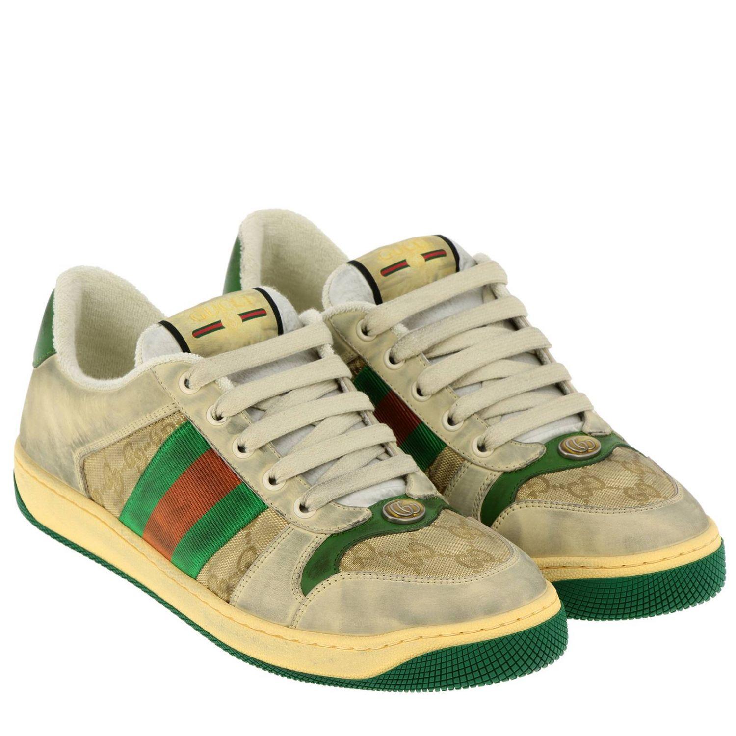Gucci Screener Gg Original Sneakers in Green for Men - Save 14% - Lyst