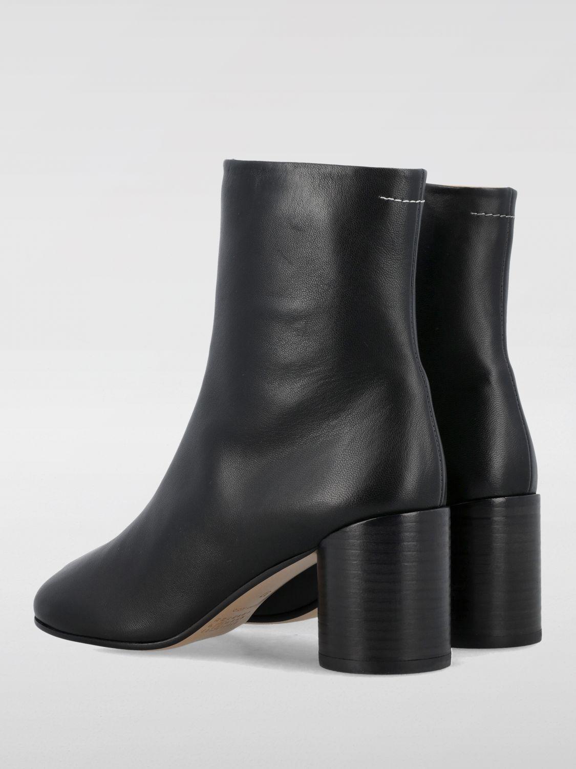 ショートブーツ・ブーティ MM6 MAISON MARGIELA Woman Flat ankle boots Black MM6 MAISON MARGIELA: Flat ankle boots woman - Black | Mm6
