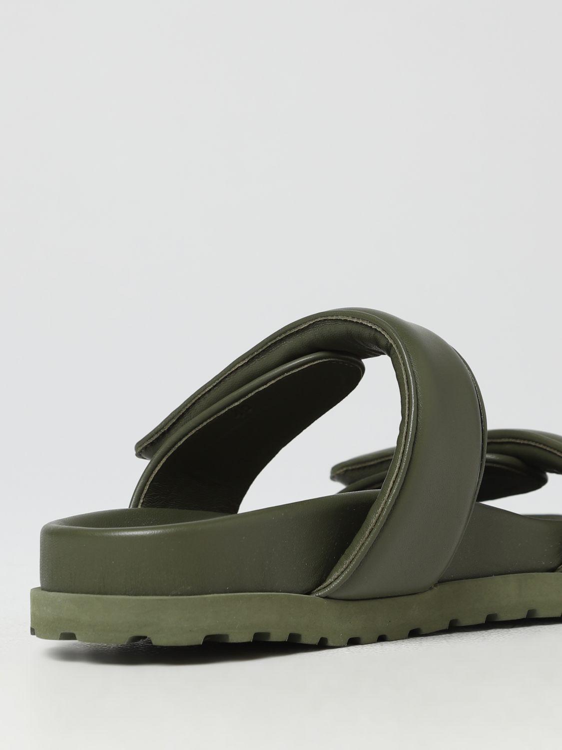 GIABORGHINI camouflage-print padded slides - Green