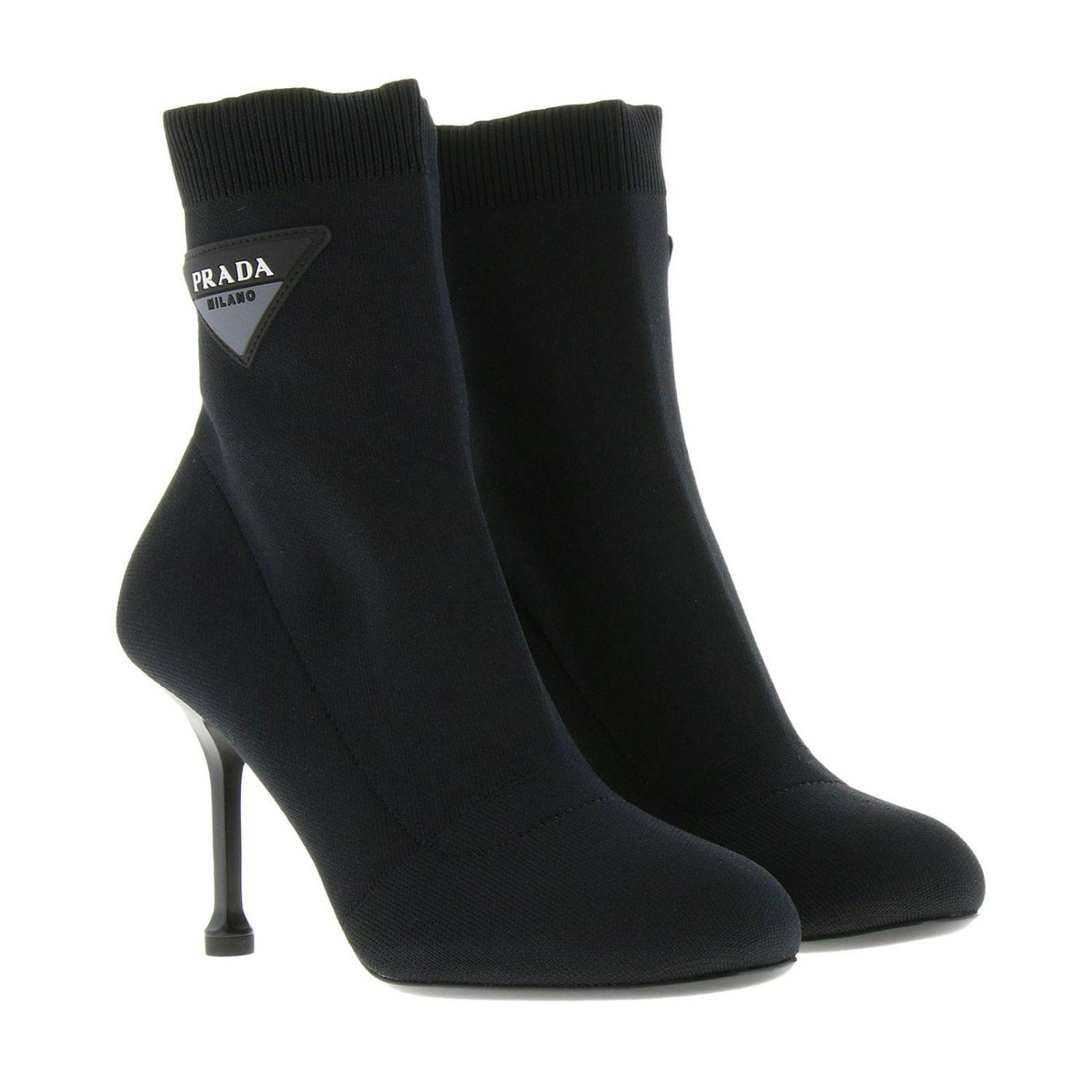 Botas de Mujer Prada de Cuero de color Negro | Lyst