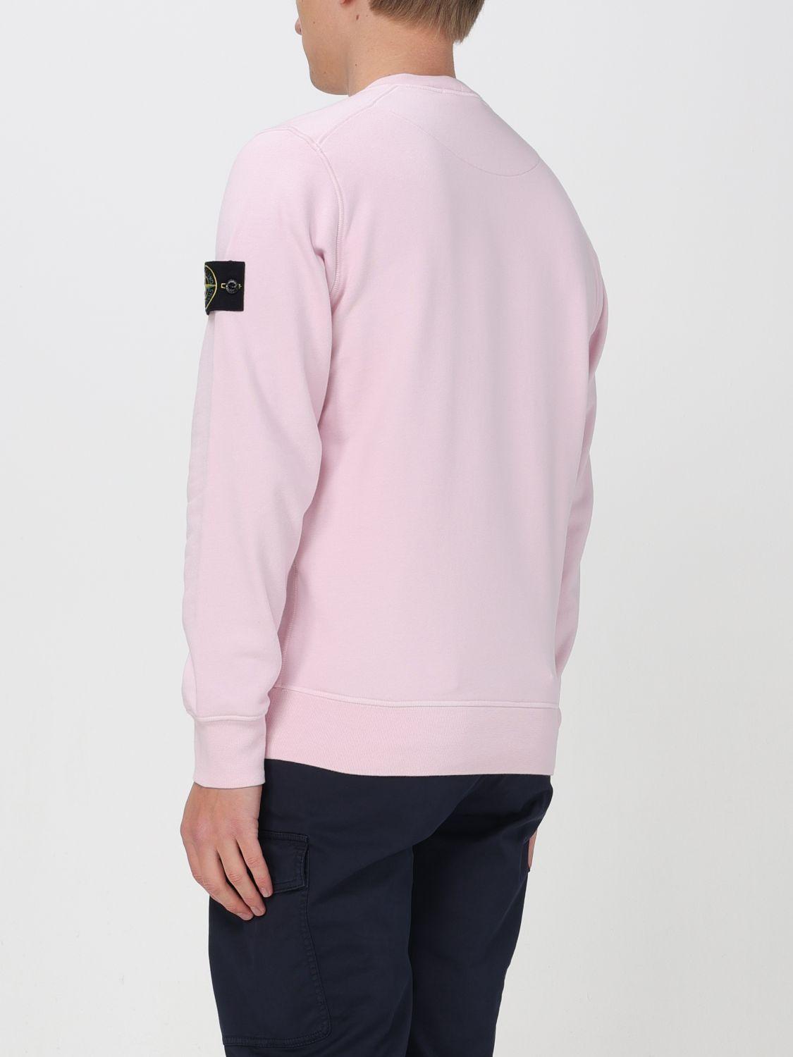 Stone Island Sweatshirt in Pink for Men | Lyst