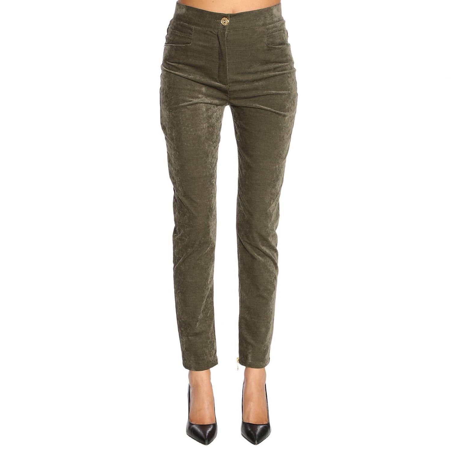 Balmain Denim Women's Jeans in Green Lyst