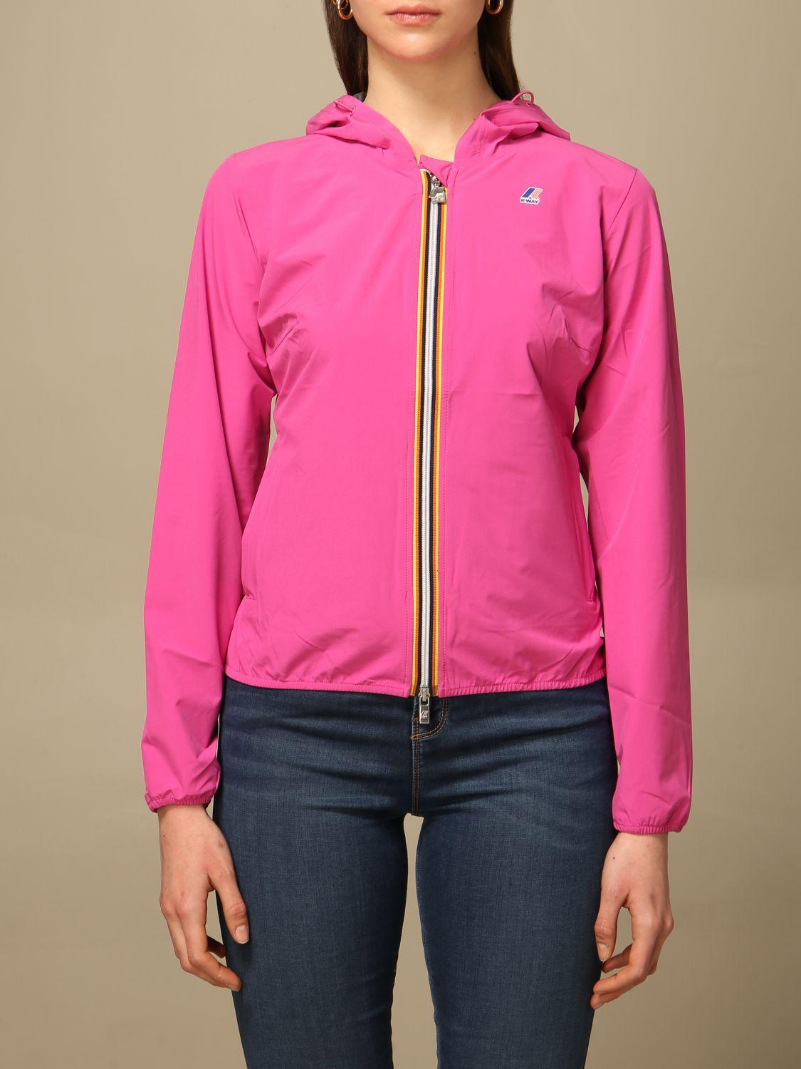 k way pink jacket