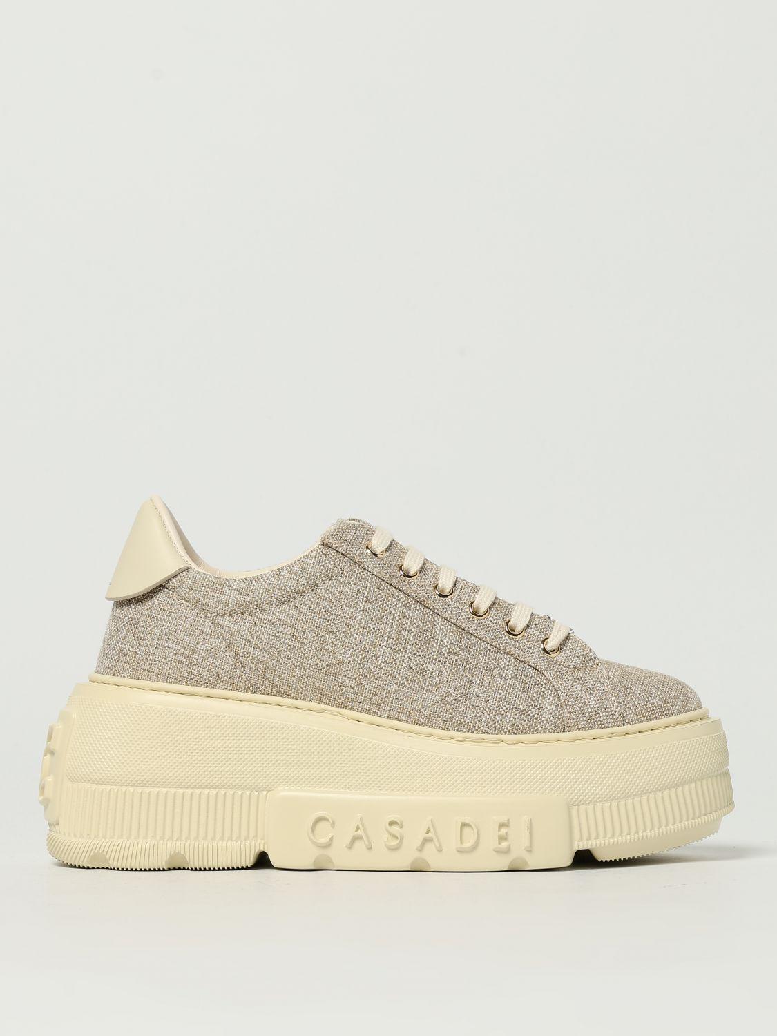 スニーカー Casadei Brown Leather Sneakers CASADEI Platform Sneakers NEXUS SENALESVAL in brown