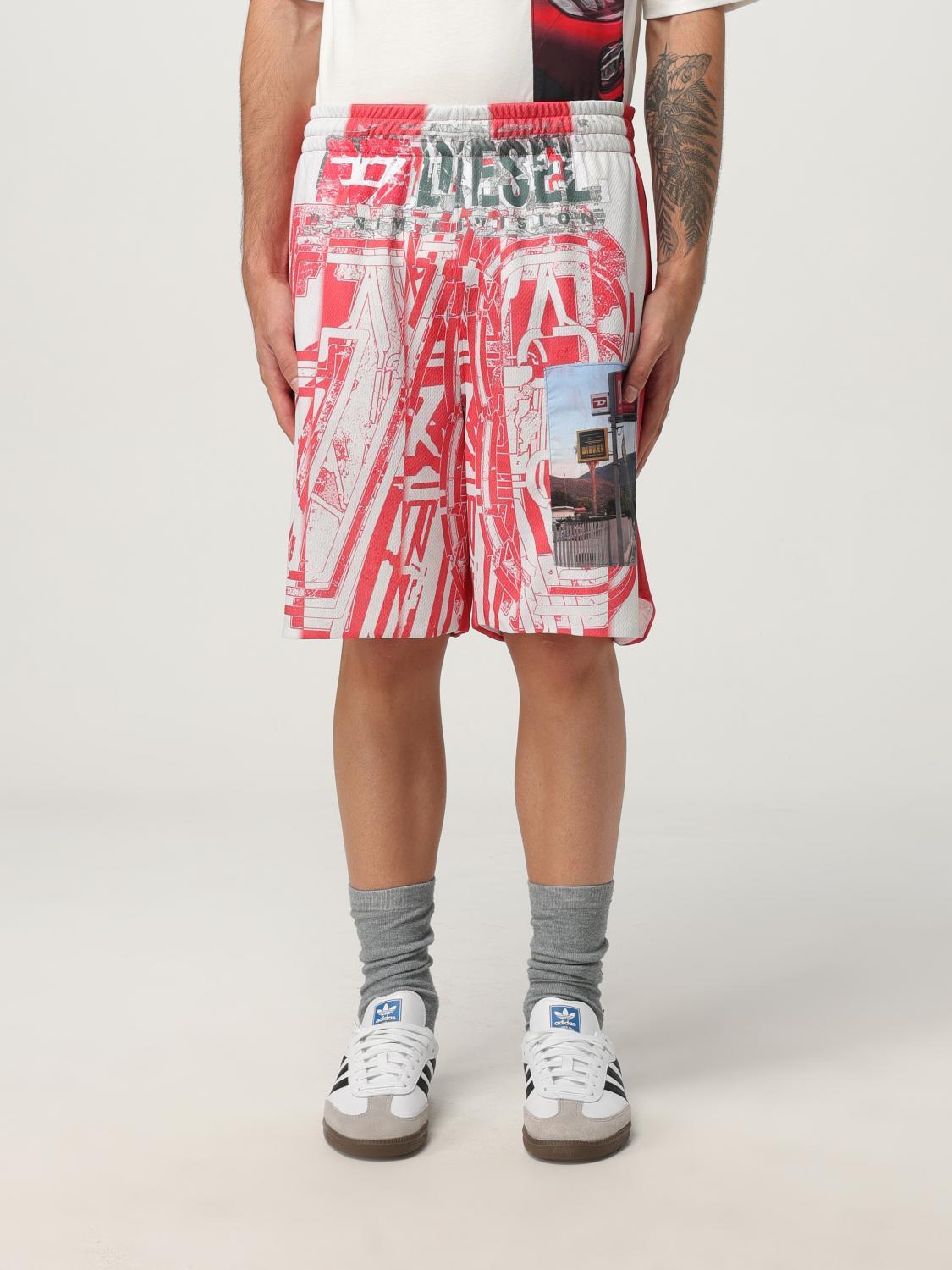 Red DIESEL Shorts for Men Lyst