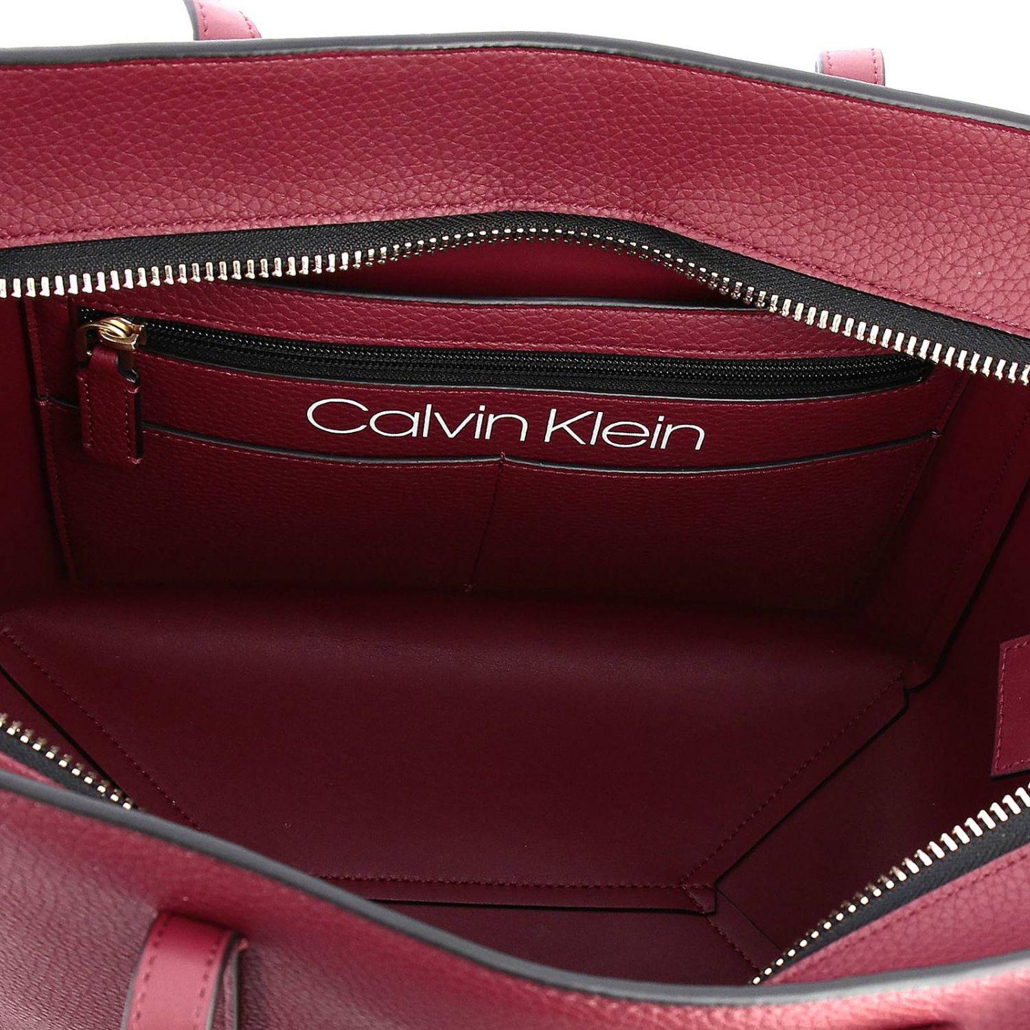 calvin klein red shoulder bag