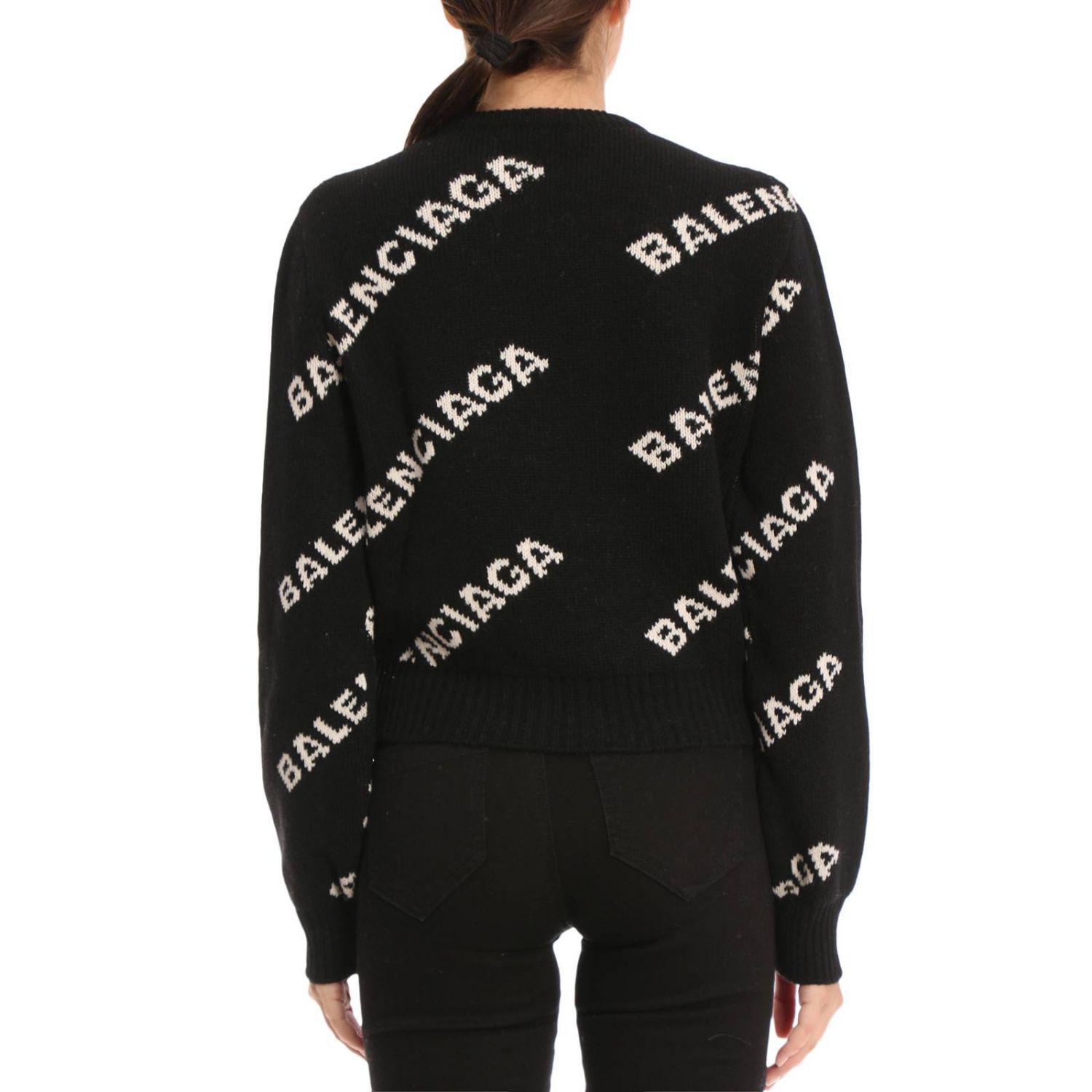 Balenciaga Sweater Women in Black | Lyst