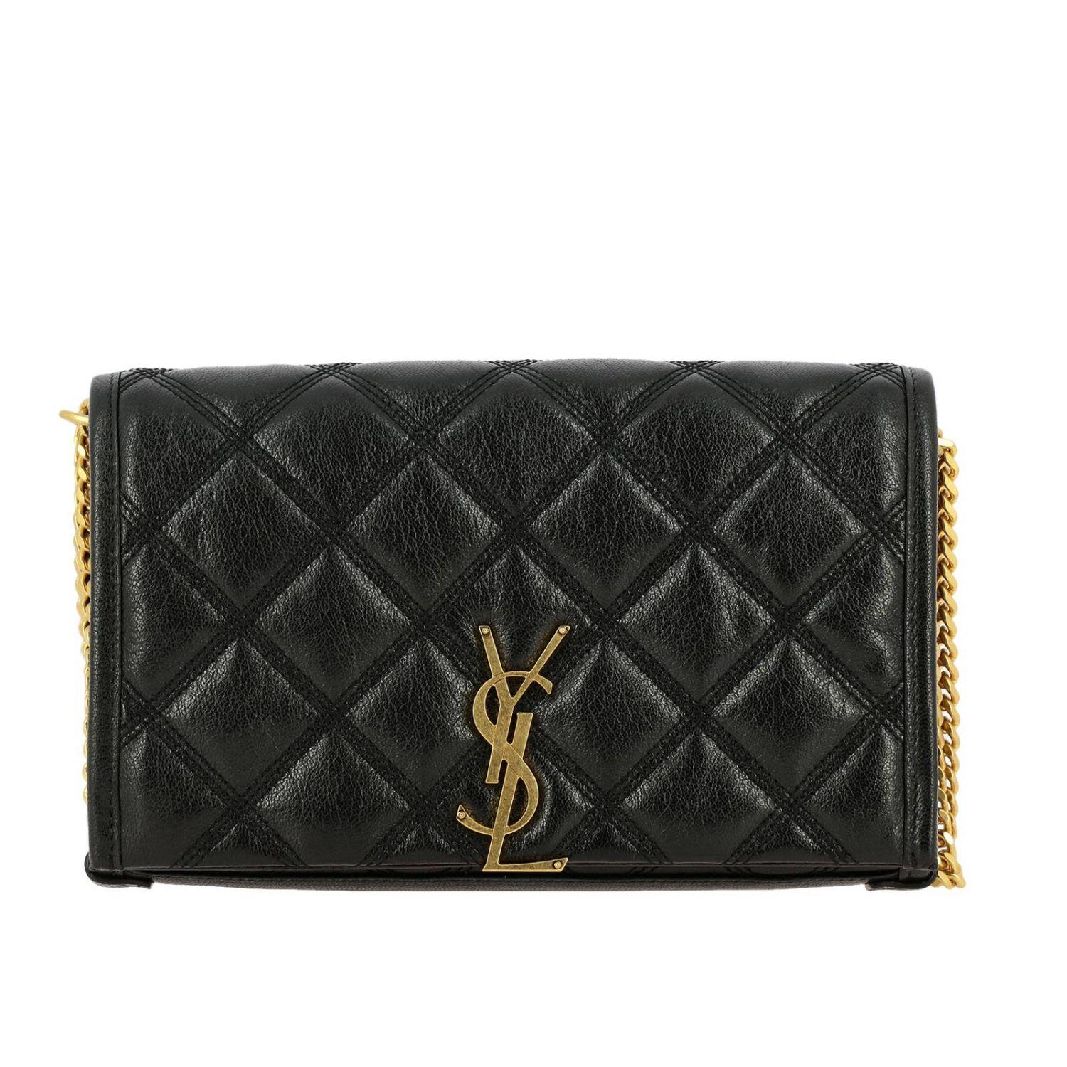 ysl becky chain wallet