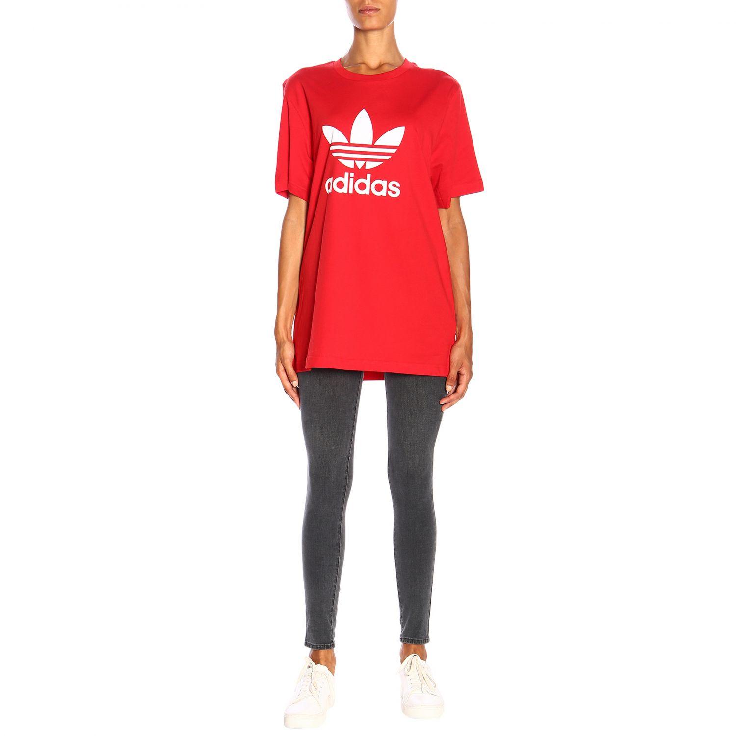 adidas Originals Cotton Women's Tshirt in Red for Men Lyst