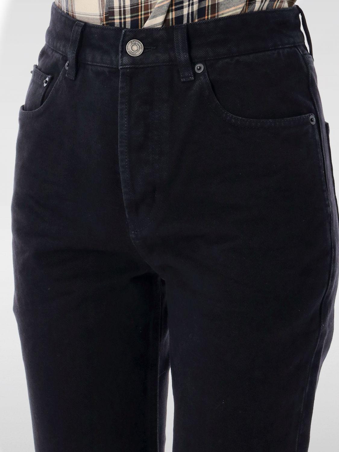 デニム・ジーパン SAINT LAURENT Woman Jeans Black 824083Y06CA 1319 Saint Laurent 90's Slim Jeans in Denim | Saks Fifth Avenue
