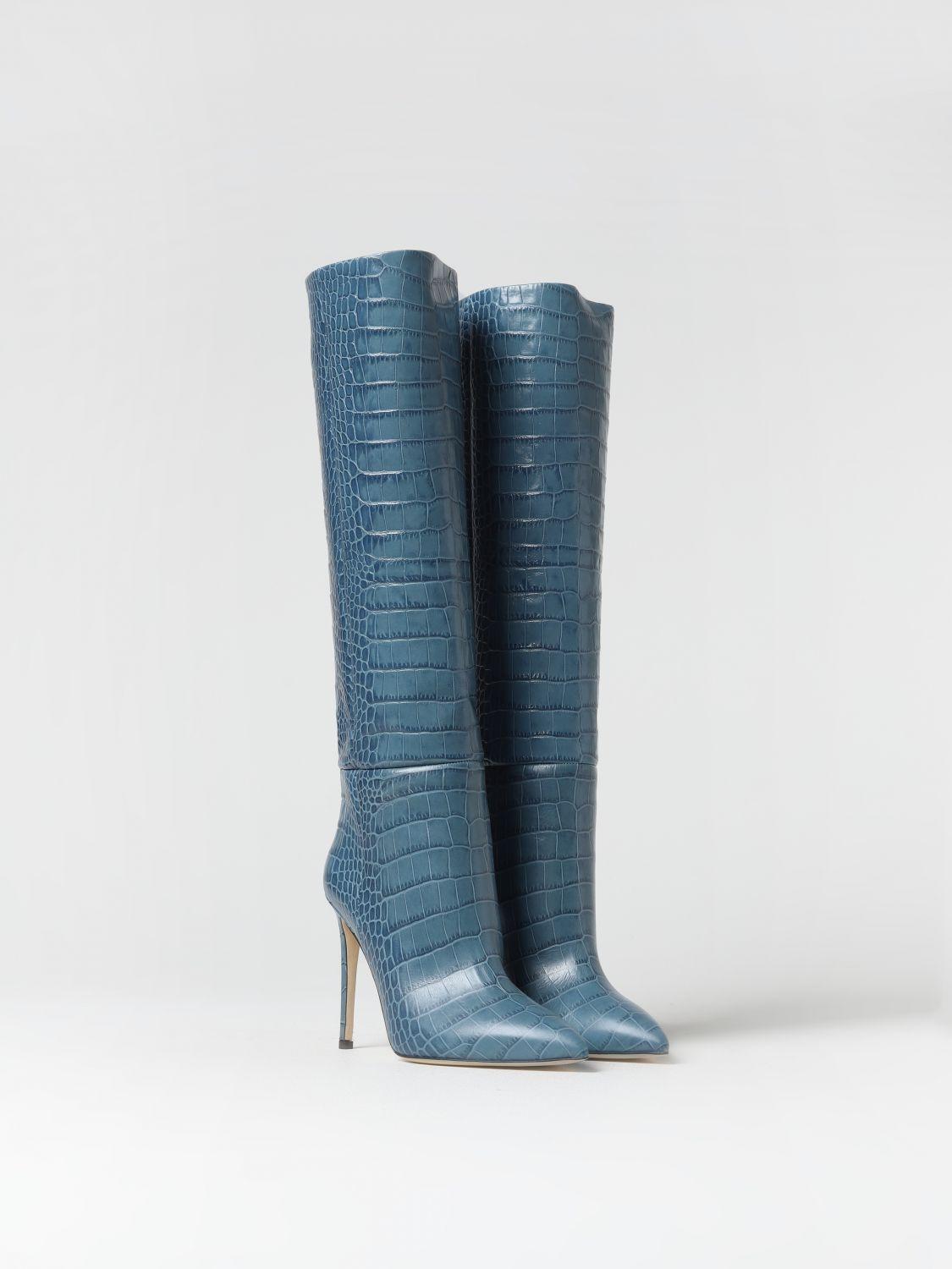 Paris texas blue croc boots sale