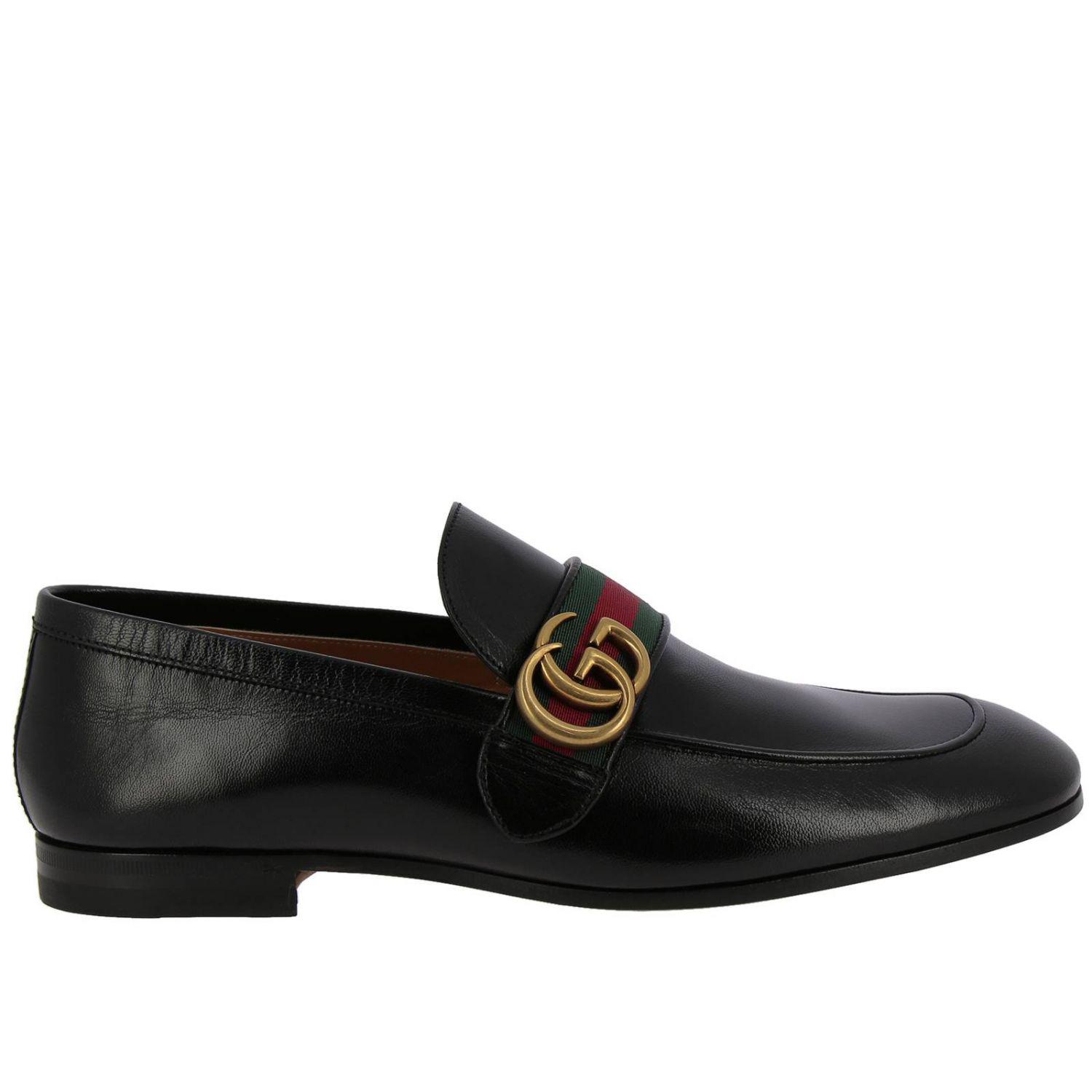 Gucci Leather Loafers Shoes Men in Black for Men | Lyst