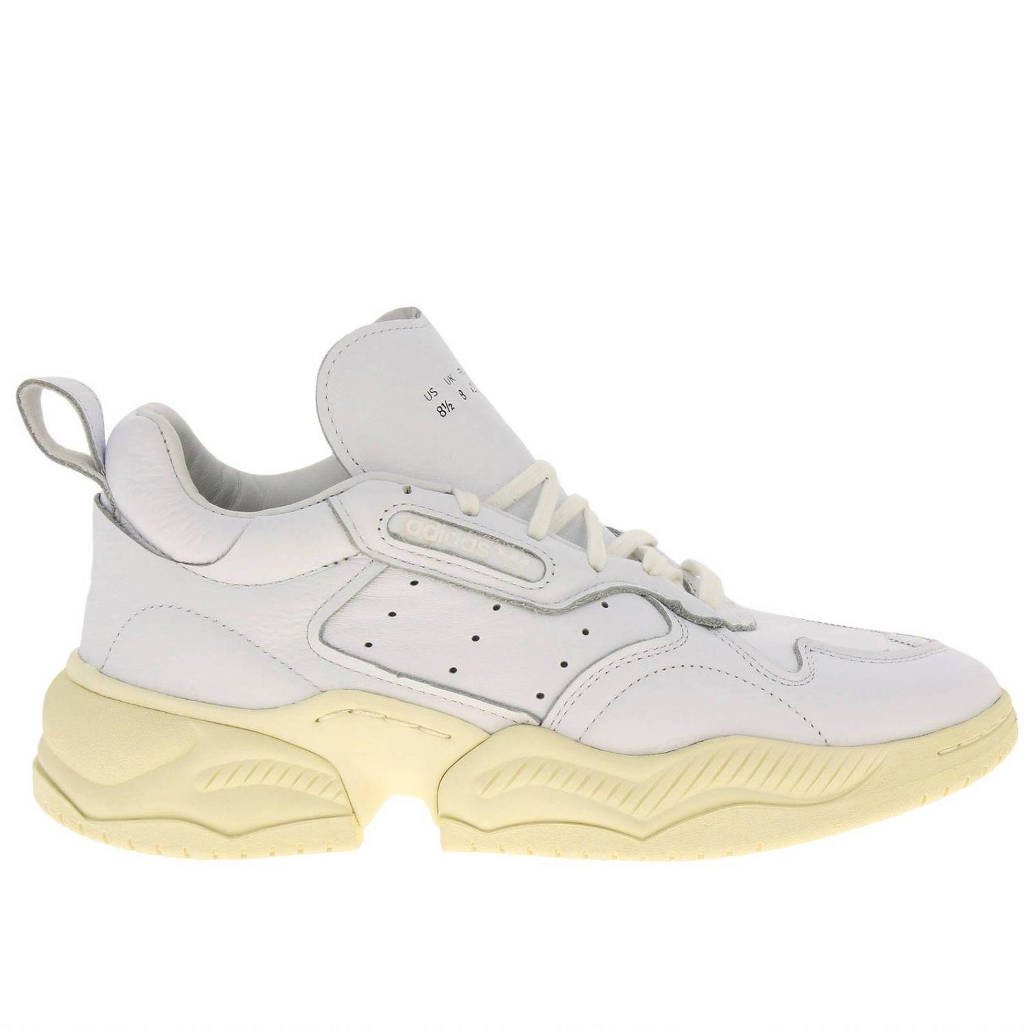 adidas Originals Supercourt Rx Sneakers In Leather With Holes And Maxi ...