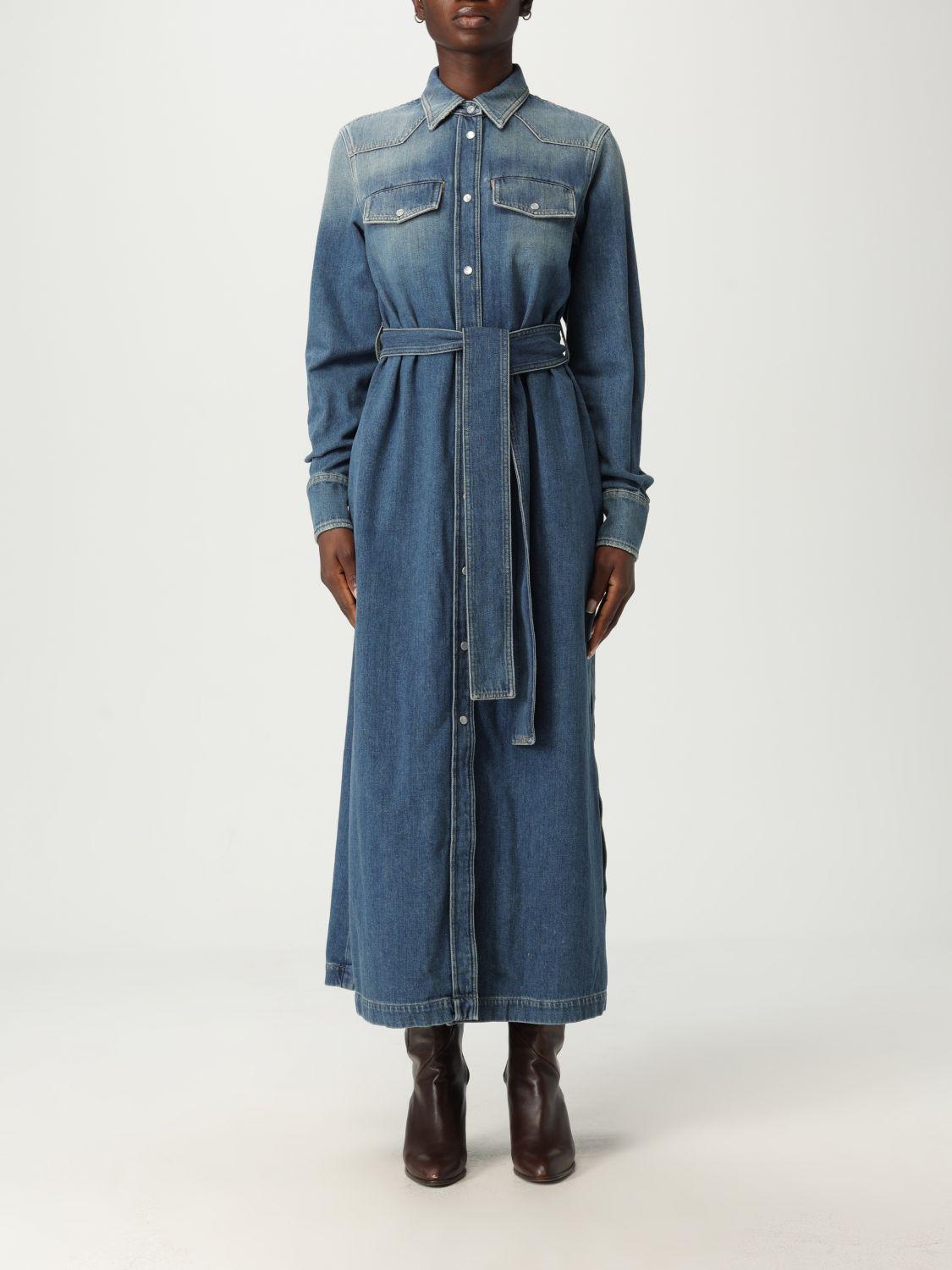 ワンピース Golden Goose BELTED CHEMISE DENIM DRESS Golden Goose Casual and day dresses for Women | Online Sale