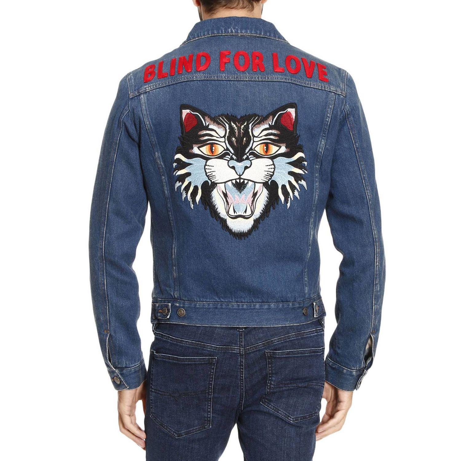 blind for love gucci denim jacket