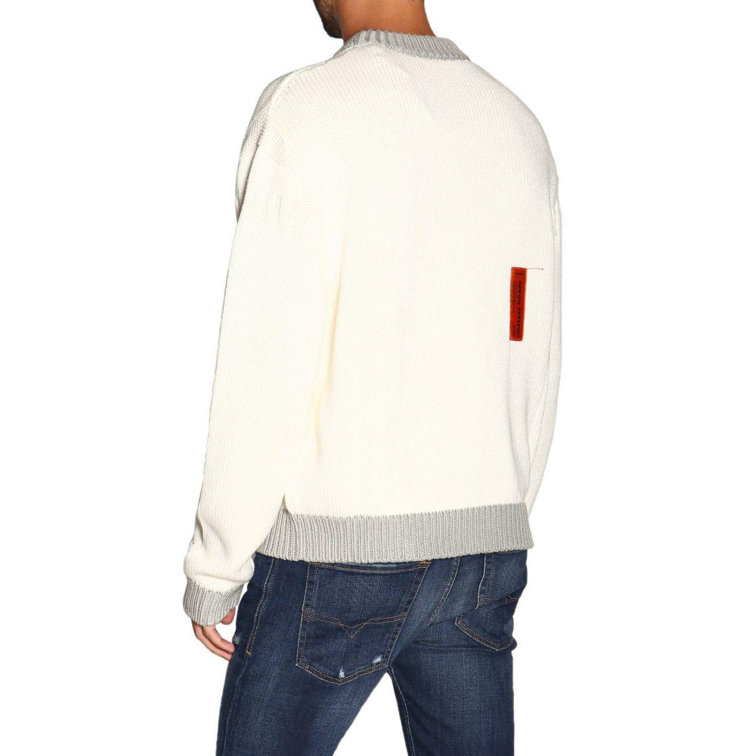 Heron Preston Men's Sweater in White for Men Lyst