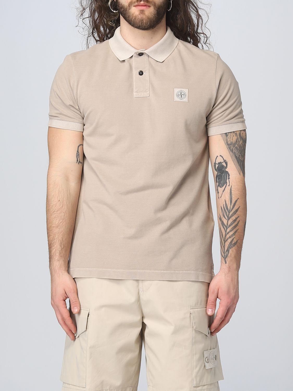 Grundig bag Isse Stone Island Polo Shirt in Natural for Men | Lyst