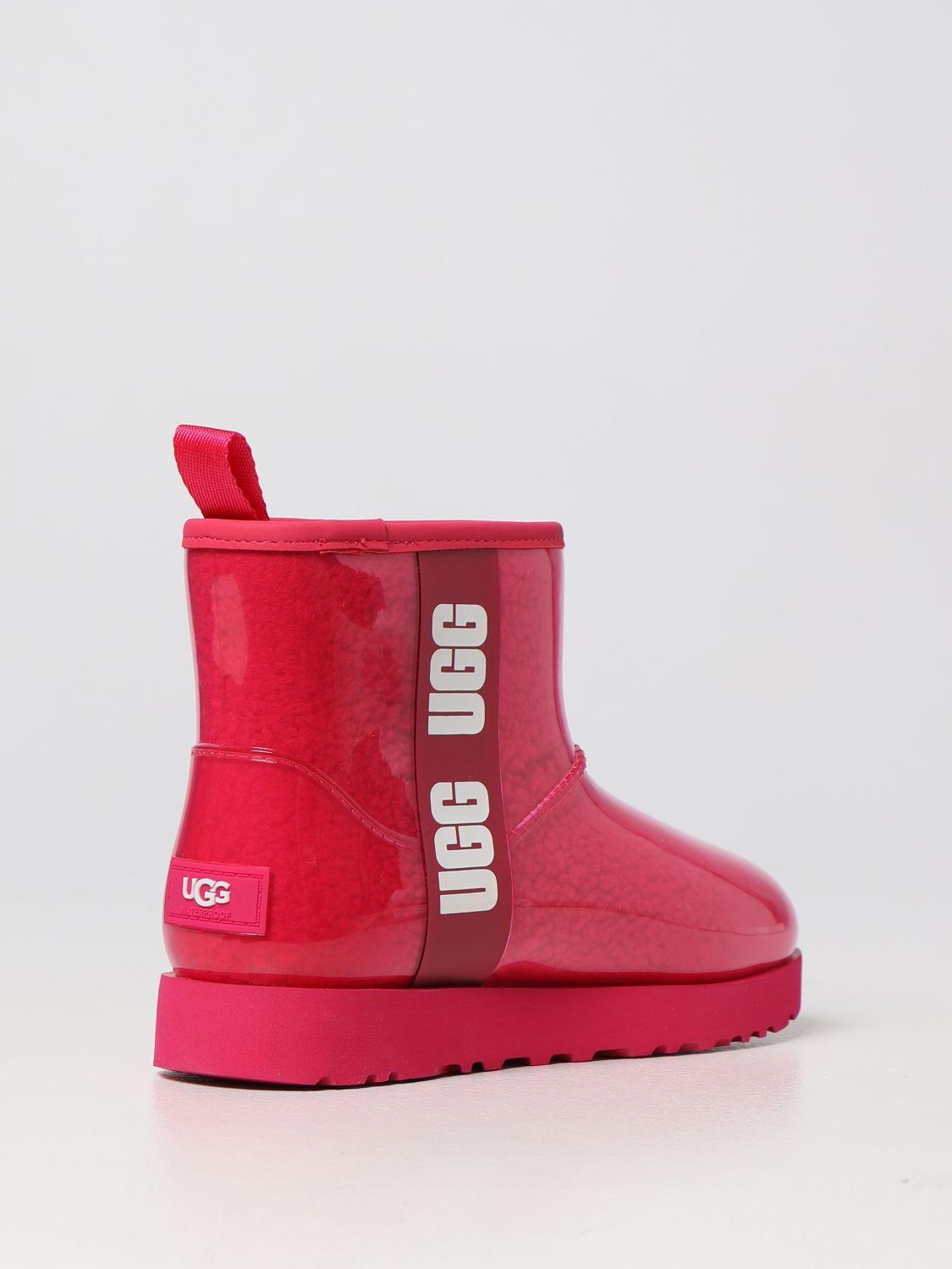 UGG Flat Booties in Red | Lyst UK